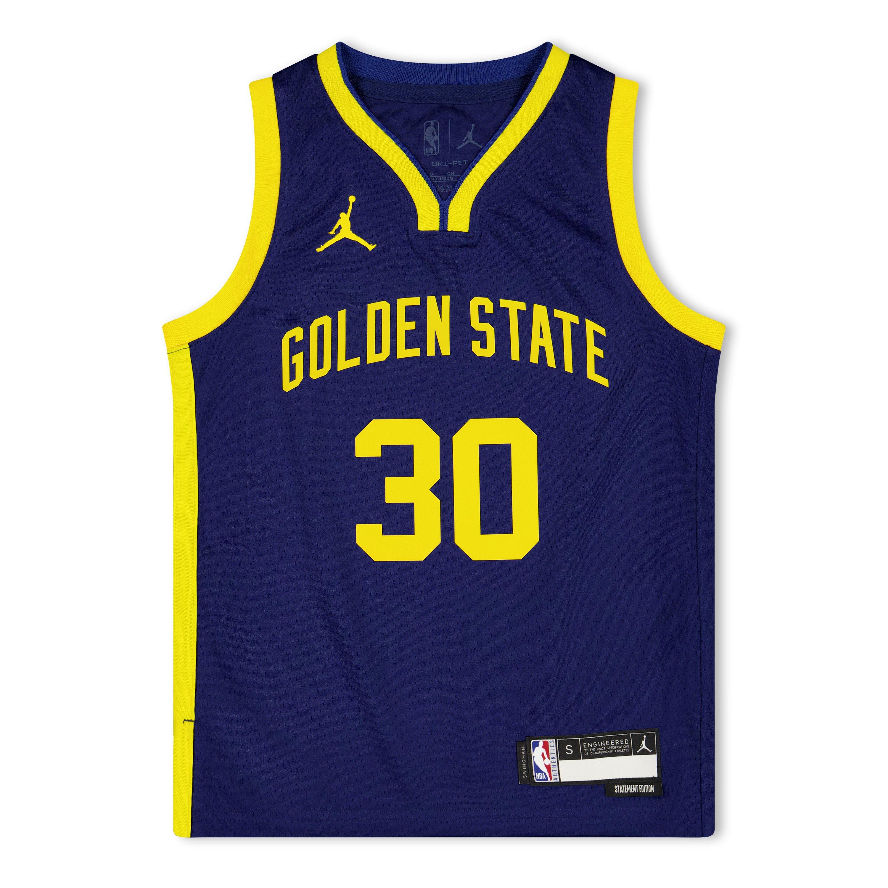 Nike Boys Golden State Warriors Jersey 25/26 Kids - Rush Blue - 11-12 (L)