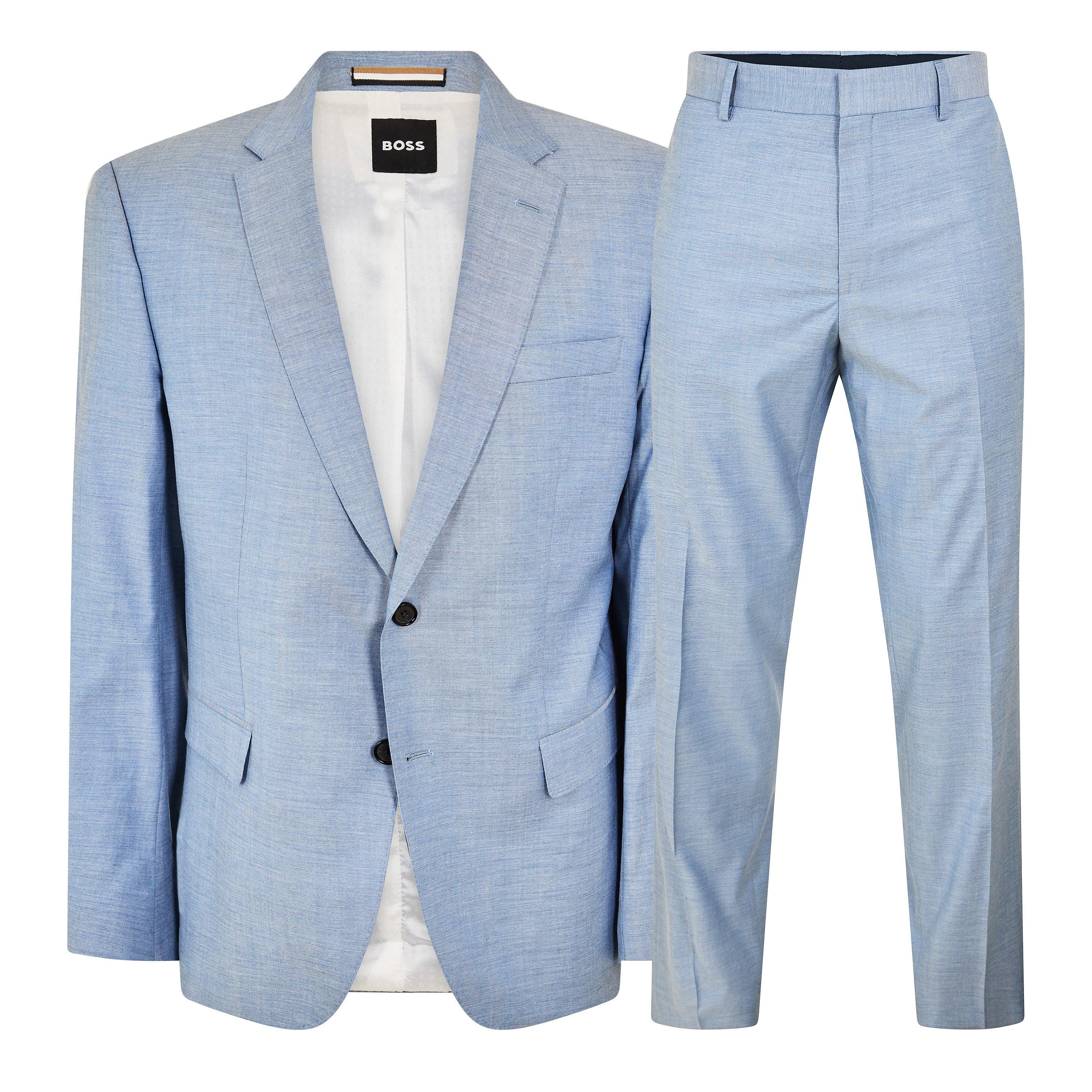 Lgt/Pastel Blue - Boss - Men's H-Huge 3-Piece Suit - 1