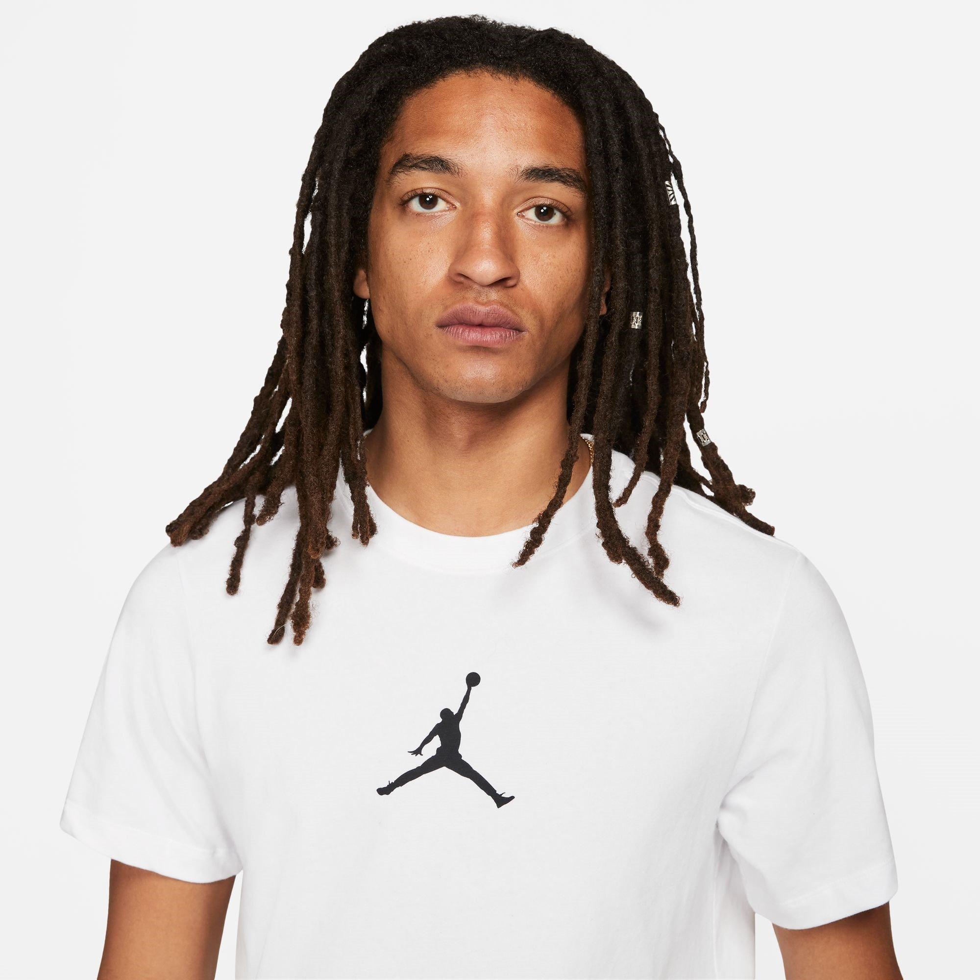 White/Black - Air Jordan - Air Jumpman Men's Short-Sleeve Crew T Shirt - 3