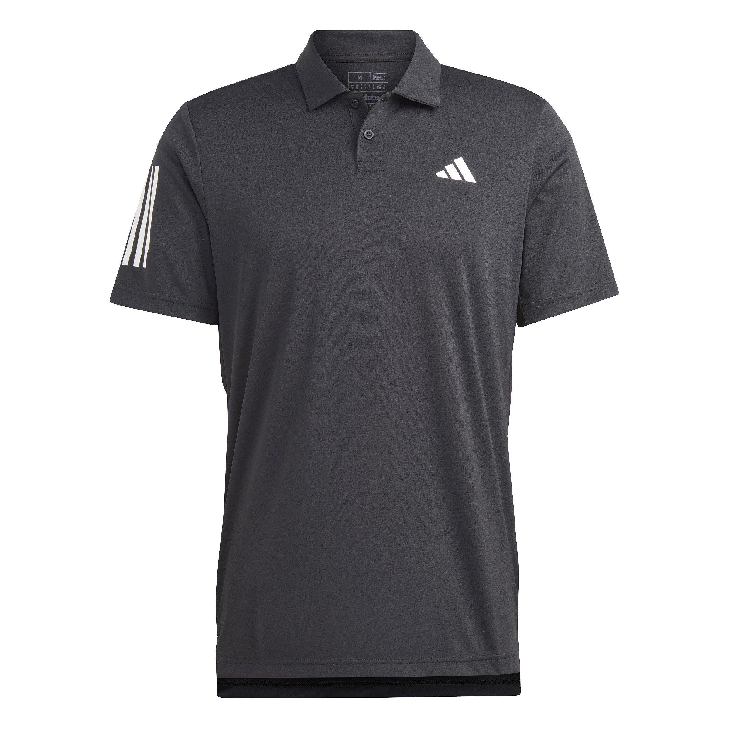 adidas | Tennis Club Three Stripes Mens Polo Shirt | Short Sleeve ...