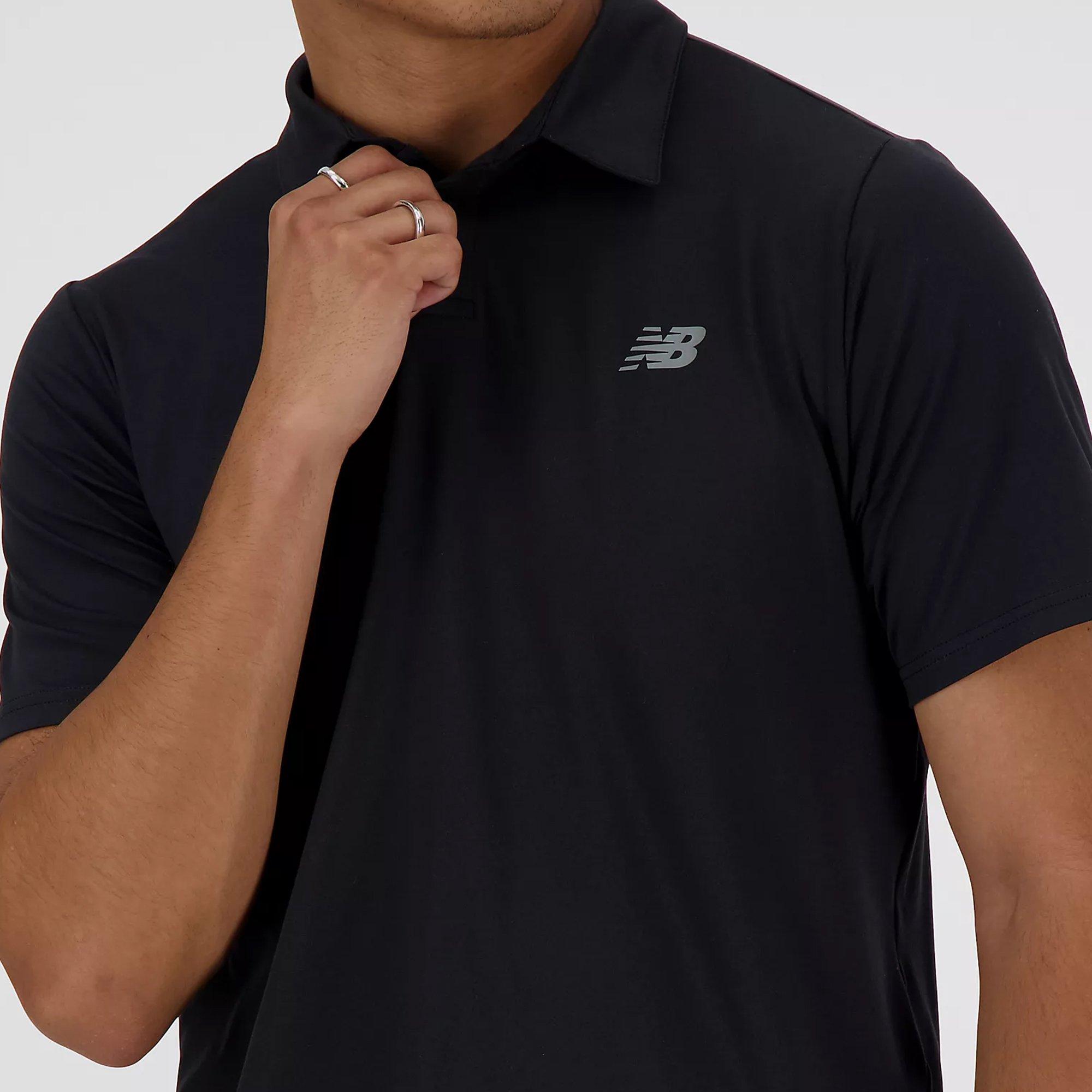 Black - New Balance - NB SS Polo Sn62 - 3