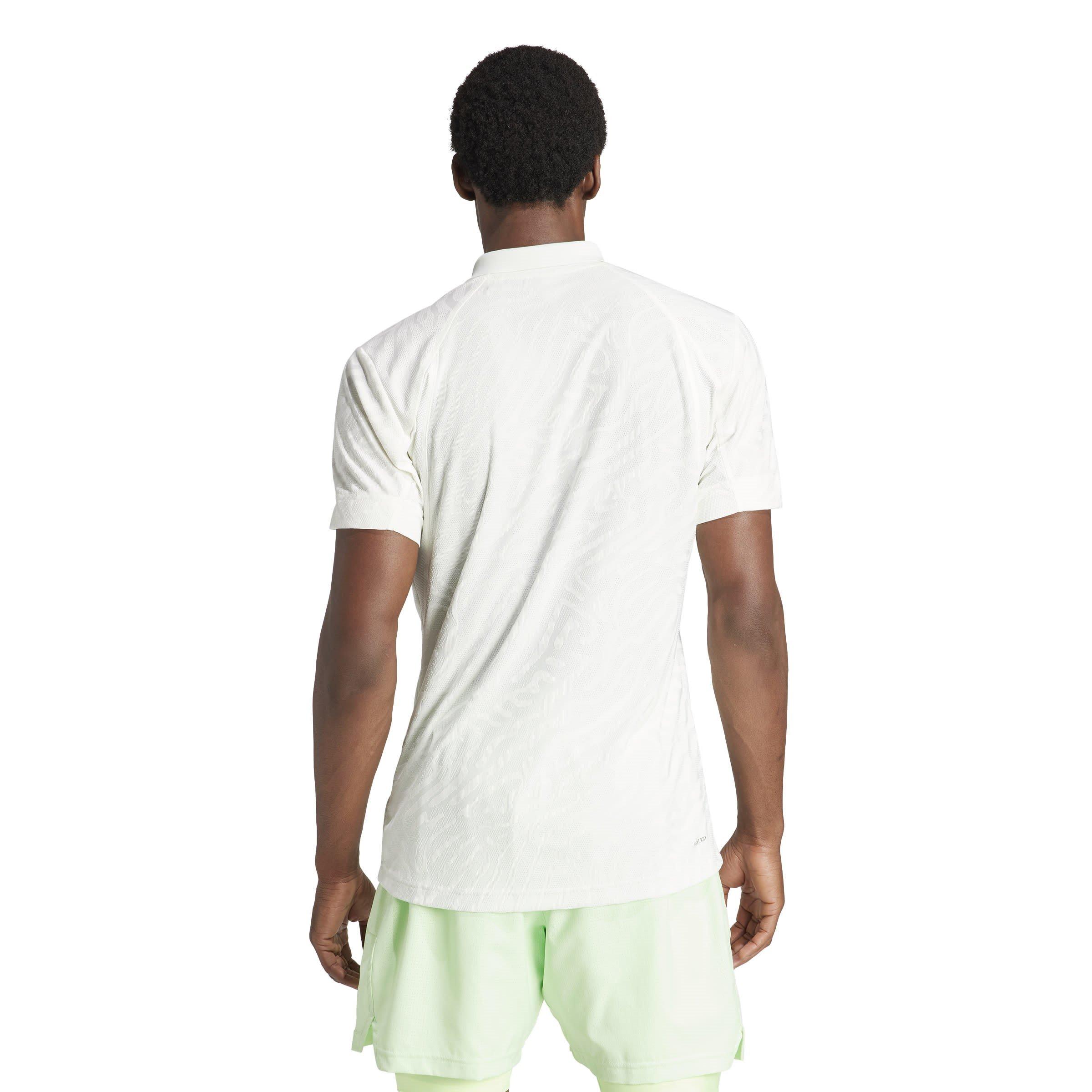 Owhite/Cryjad - adidas - Short-Sleeve Performance Polo Shirt - 3