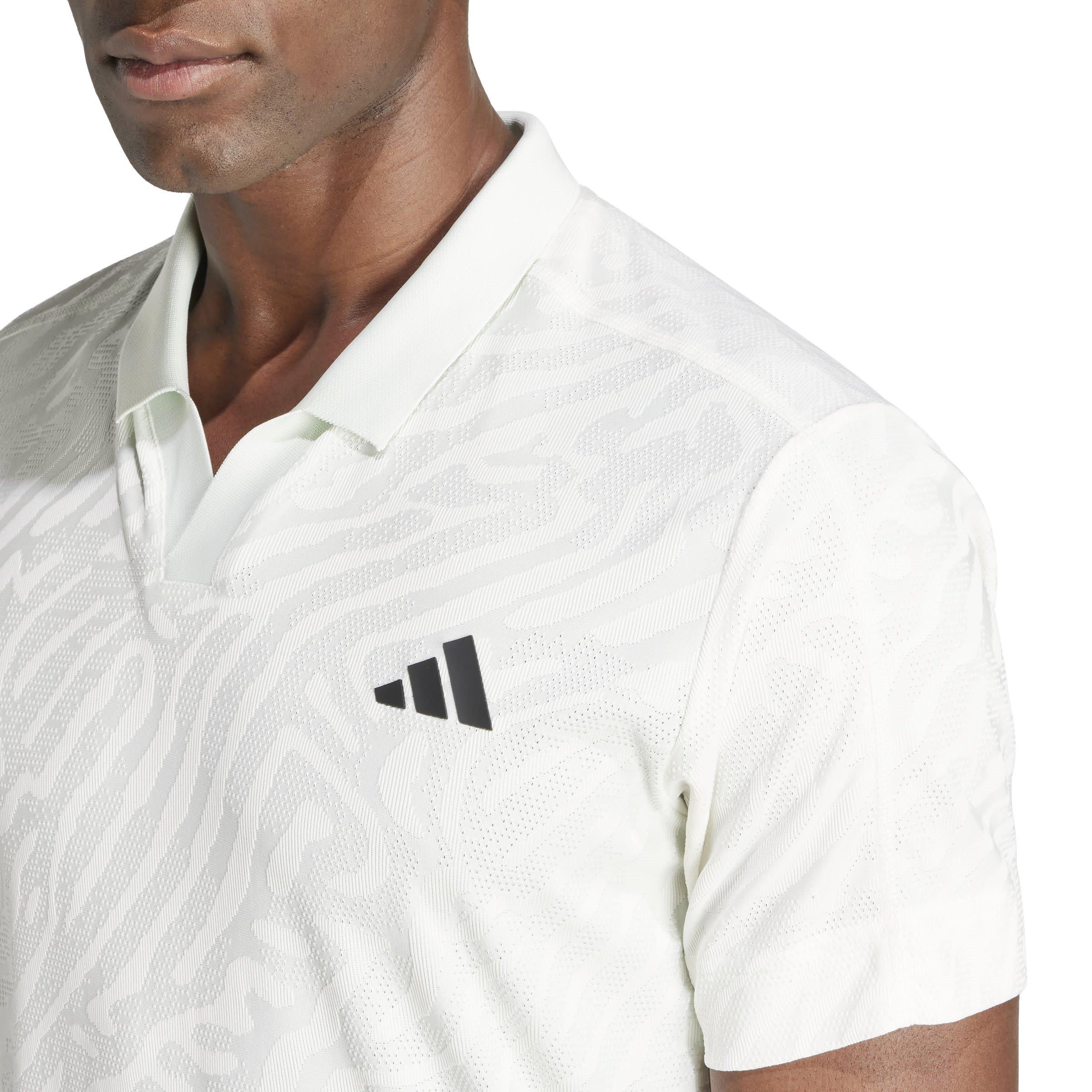Owhite/Cryjad - adidas - Short-Sleeve Performance Polo Shirt - 6