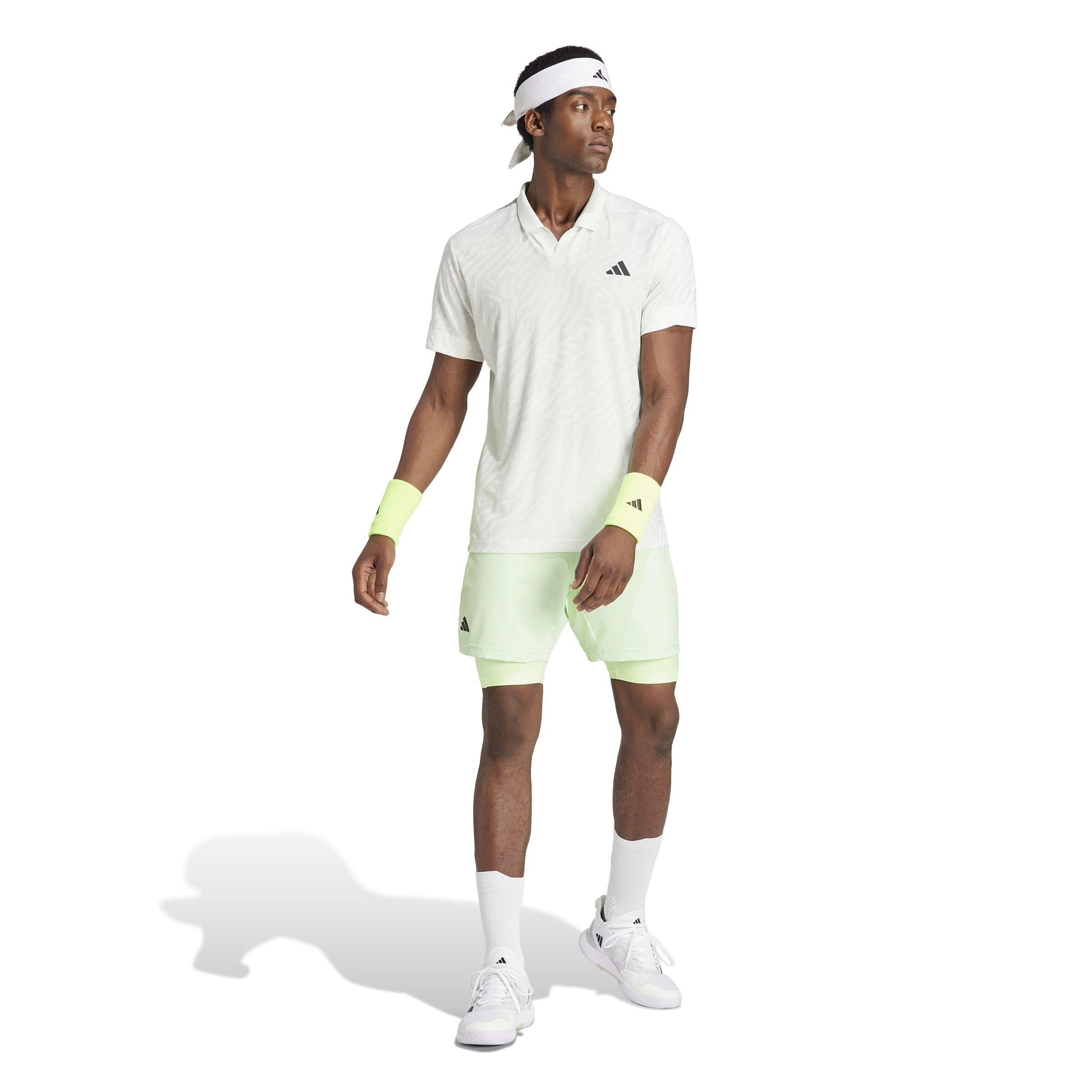 Owhite/Cryjad - adidas - Short-Sleeve Performance Polo Shirt - 7