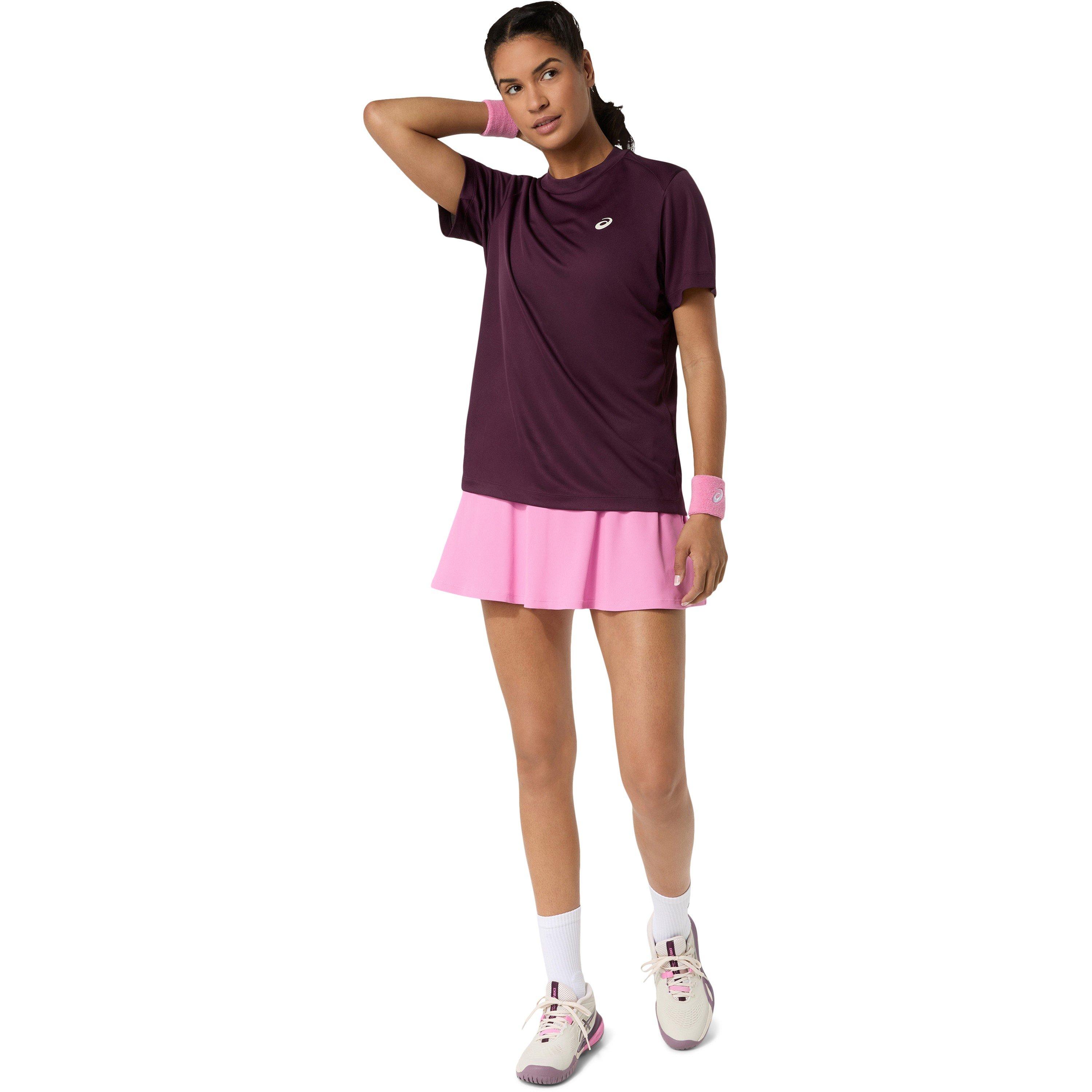 Dark Aubergine - Asics - Women's Court Short Sleeve T-Shirt - 4