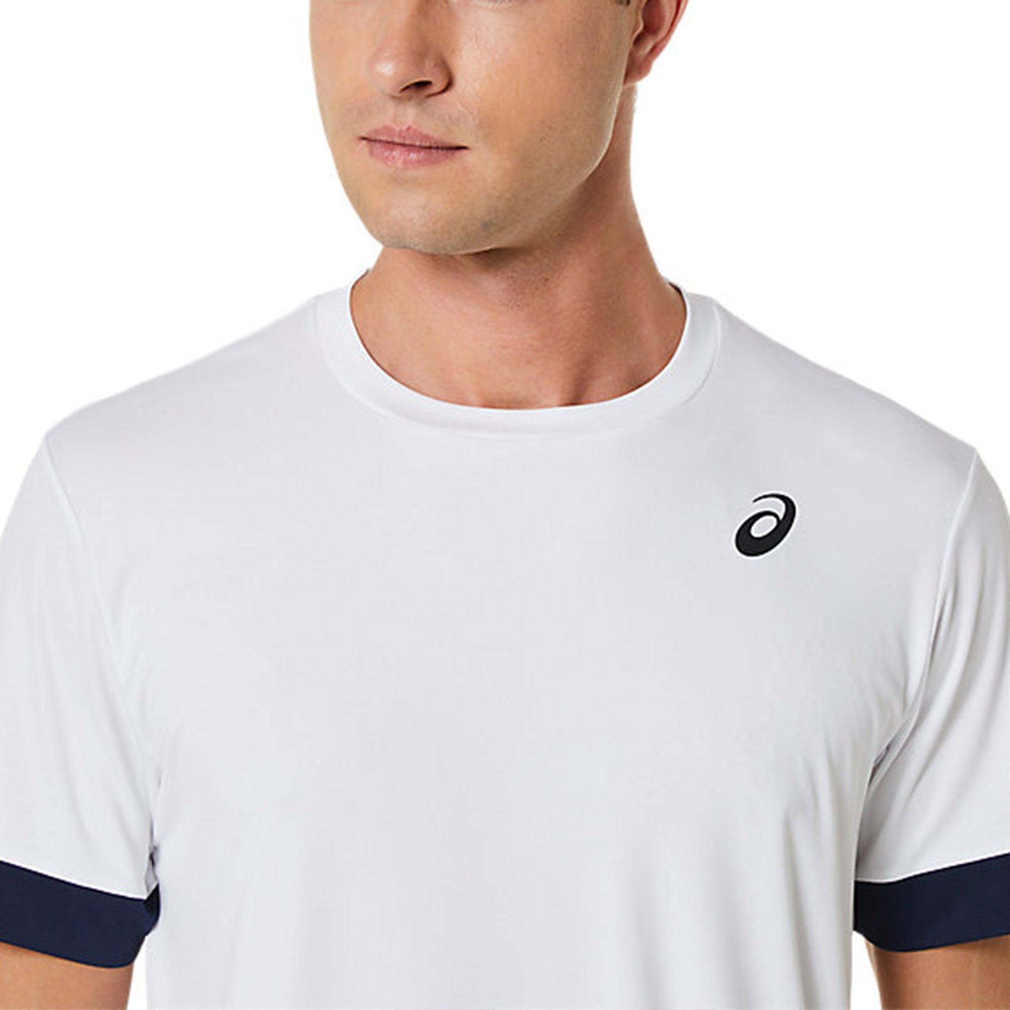 Br Wht/Midnight - Asics - Asics Court Short Sleeve Top Mens - 3