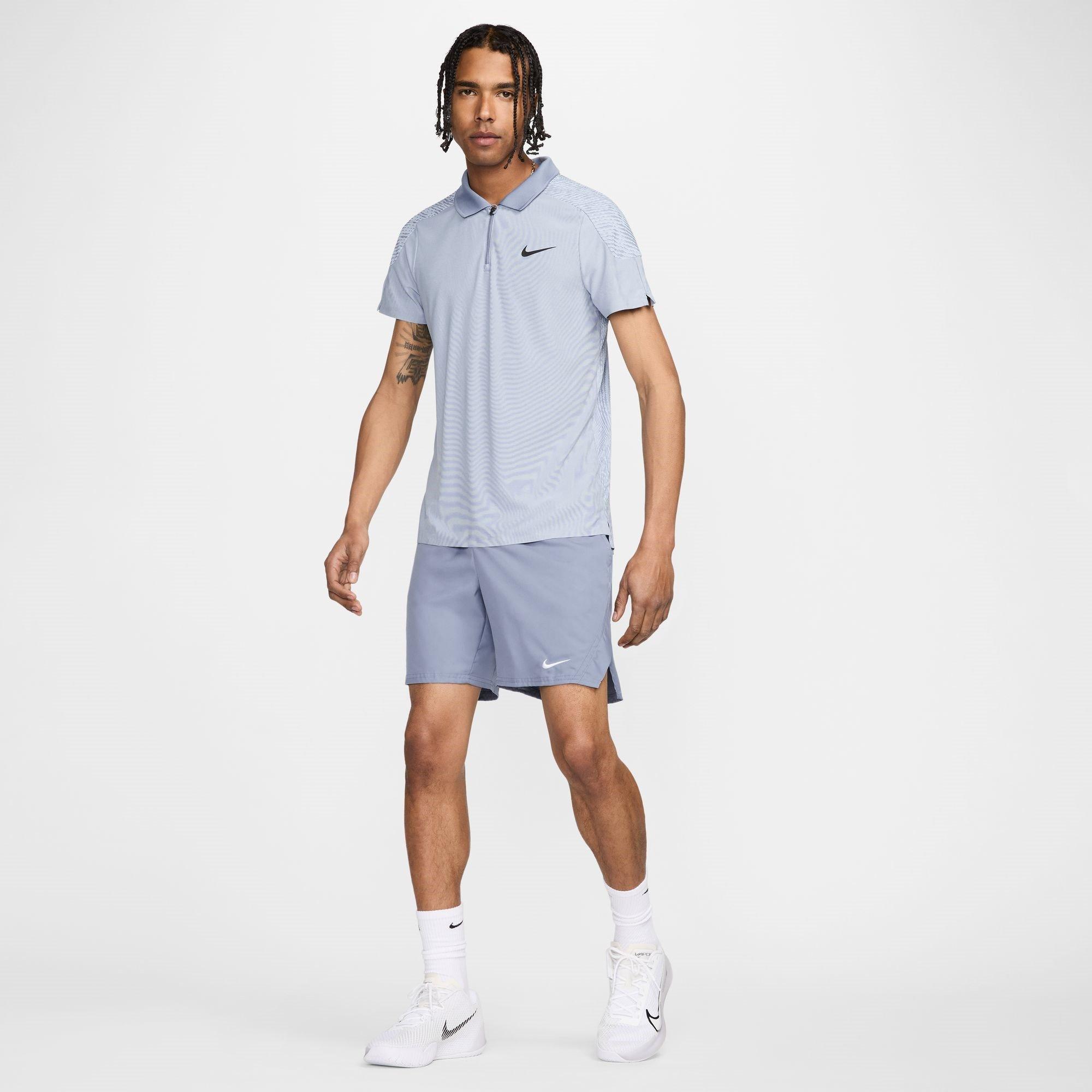 Blu/Blu/Nero - Nike - Slam Men's Dri-FIT ADV Tennis Polo - 6