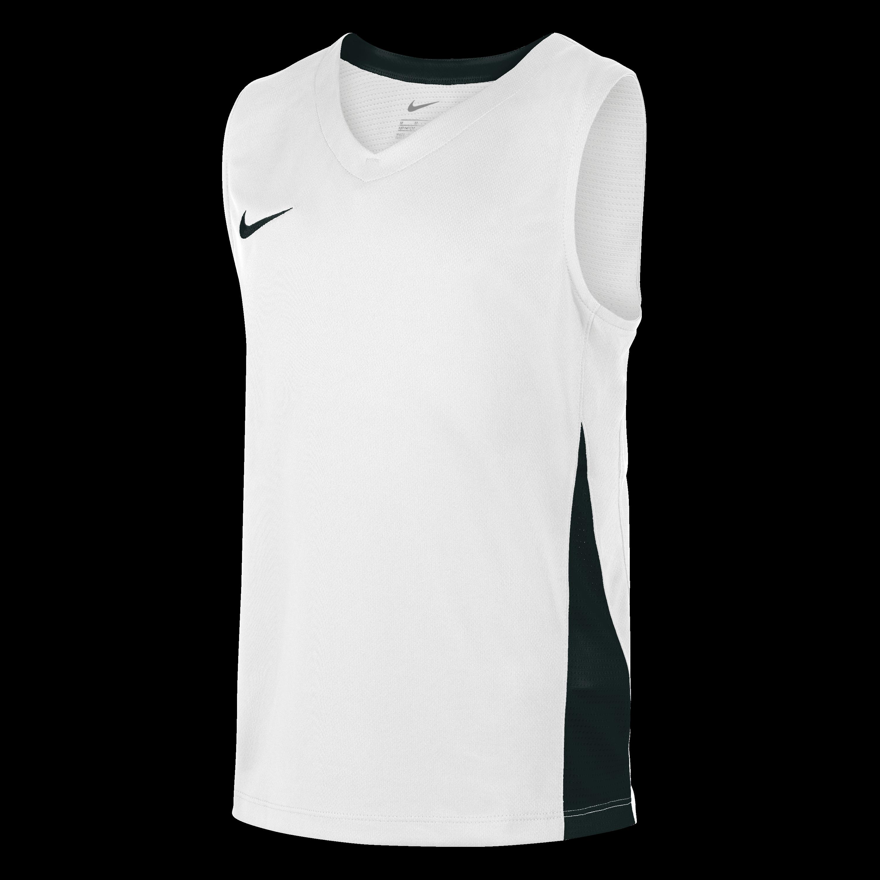 Nike  Kids Performance Basketball Jersey - White/Black - 5-6 (XS)