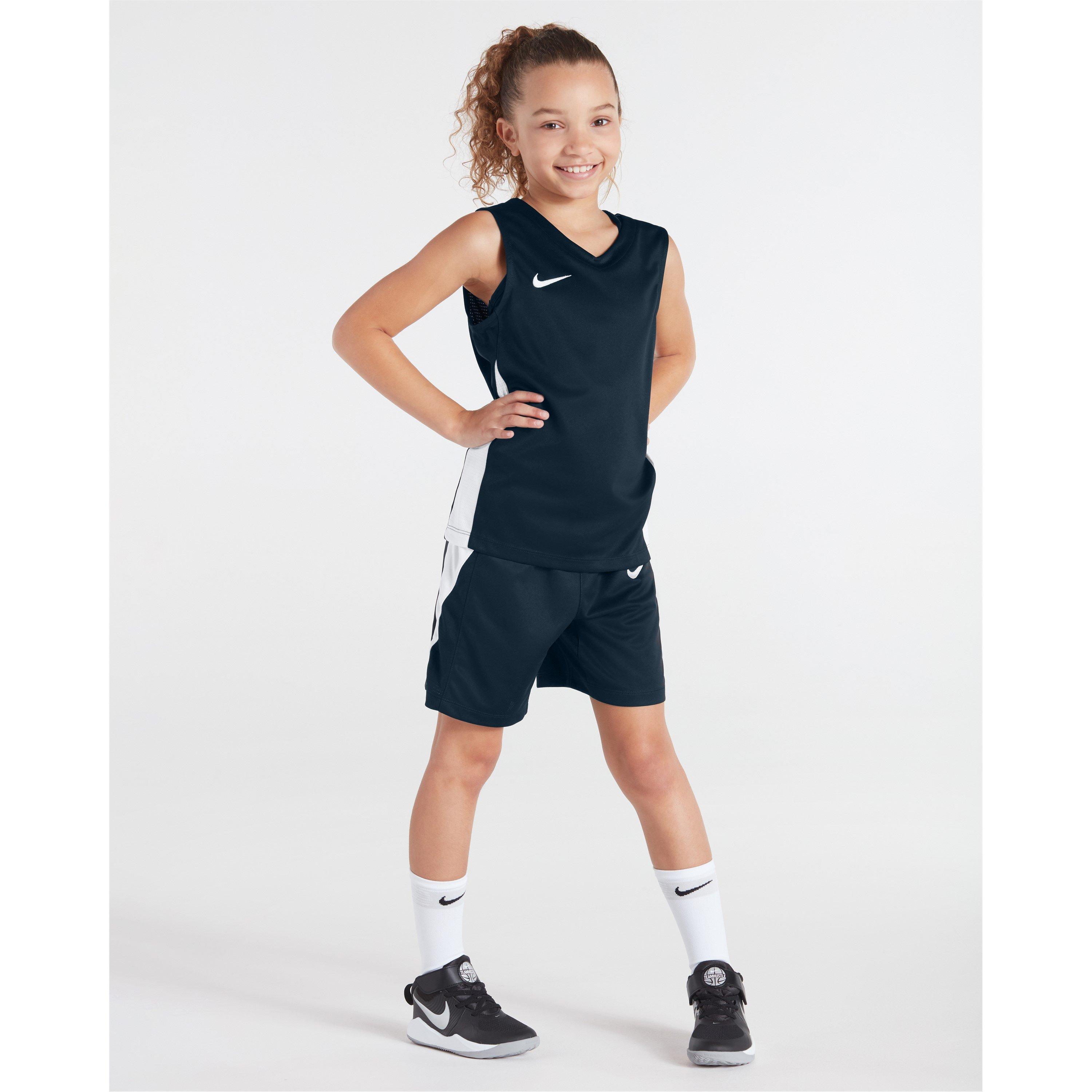 Nike  Kids Performance Basketball Jersey - Obsidian/White - 5-6 (XS)