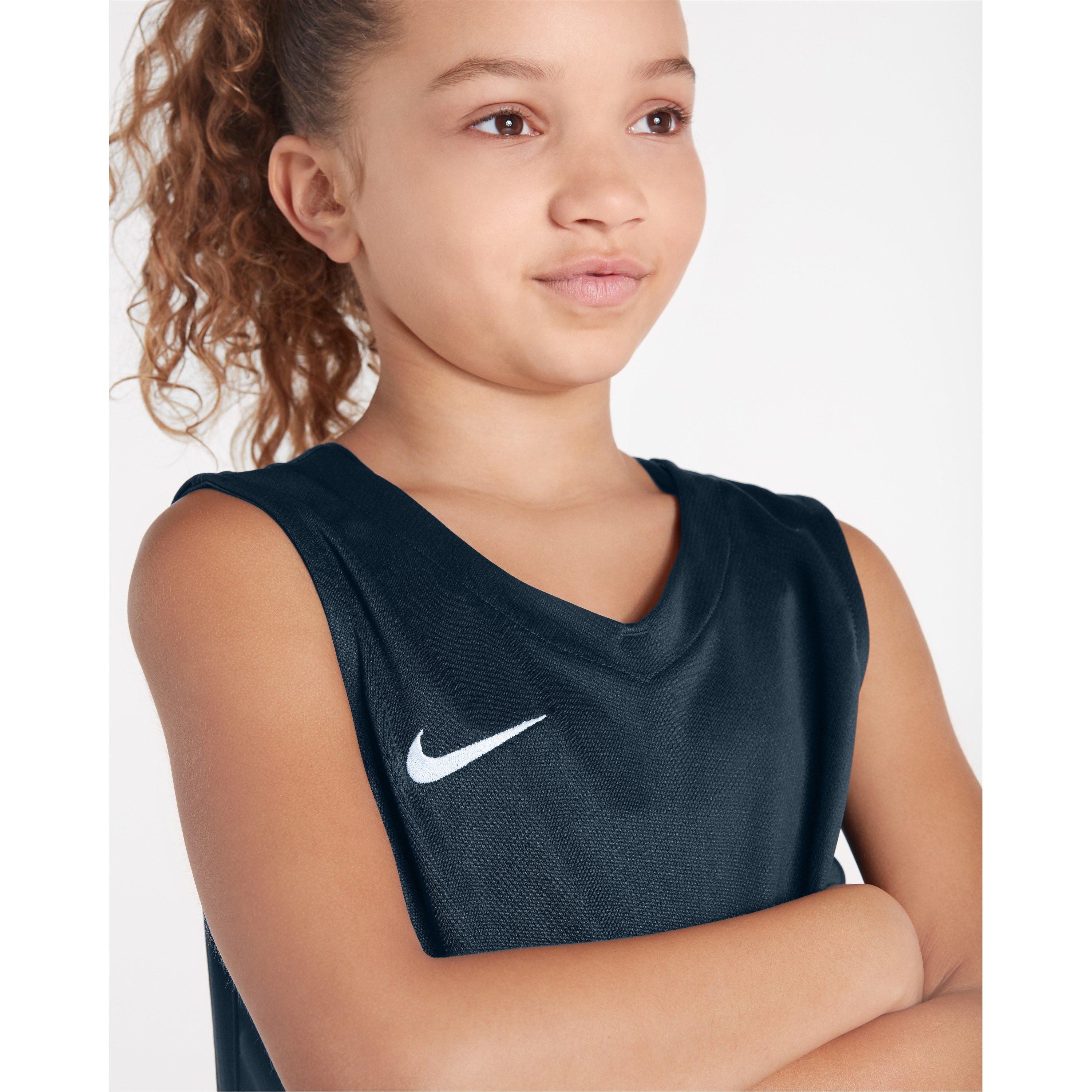 Obsidian/Wit - Nike - Unisex Kids Performance Basketball Jersey - 4