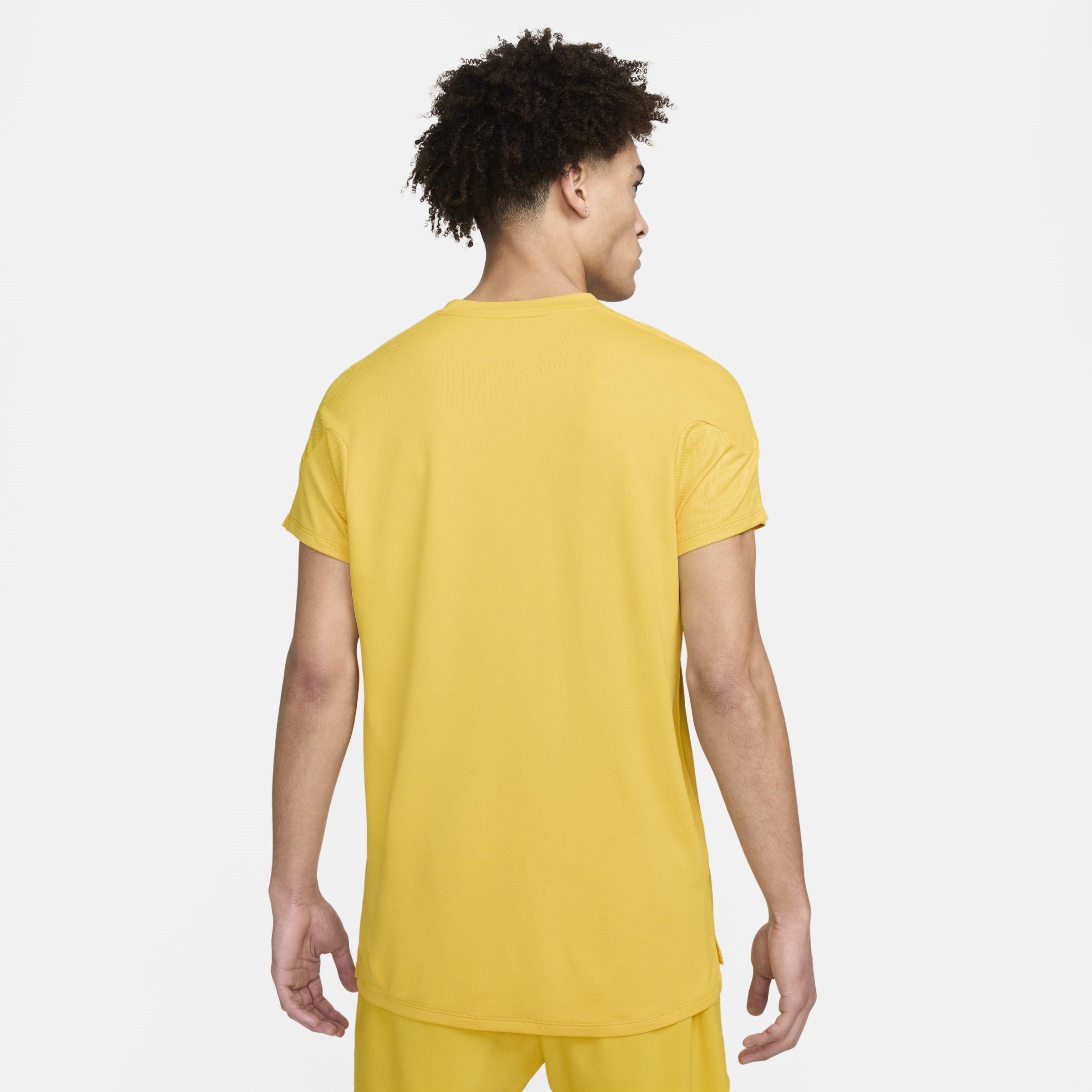 Vivid Sulfur - Nike - Slam Men's Dri-FIT Tennis Top - 2