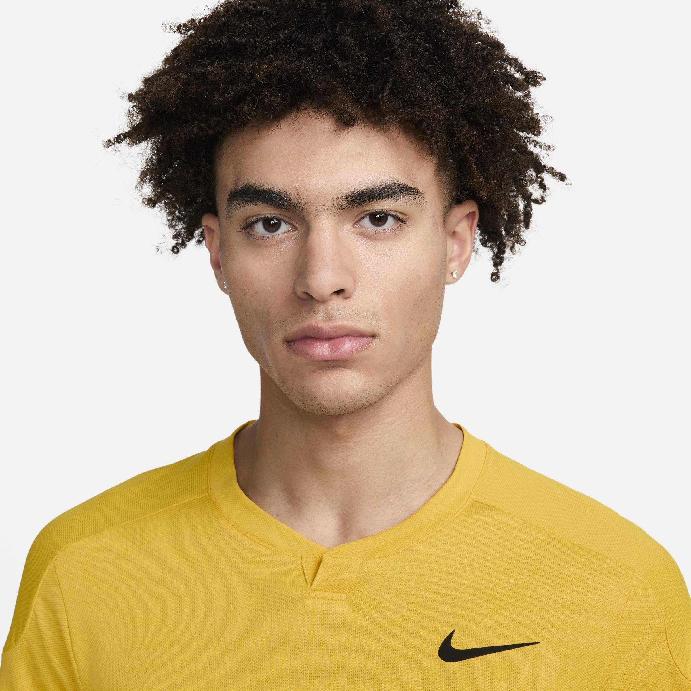 Vivid Sulfur - Nike - Slam Men's Dri-FIT Tennis Top - 3