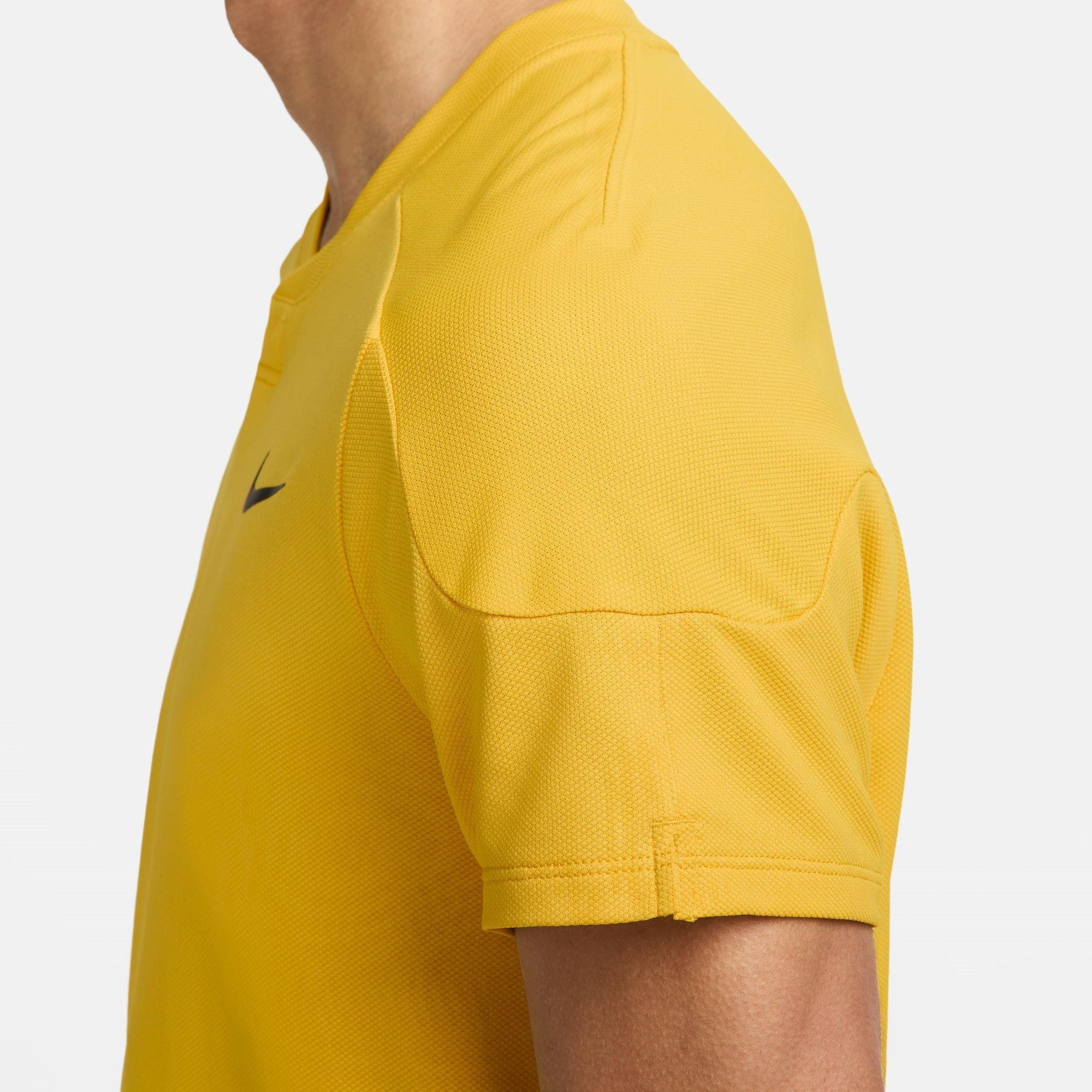 Vivid Sulfur - Nike - Slam Men's Dri-FIT Tennis Top - 4