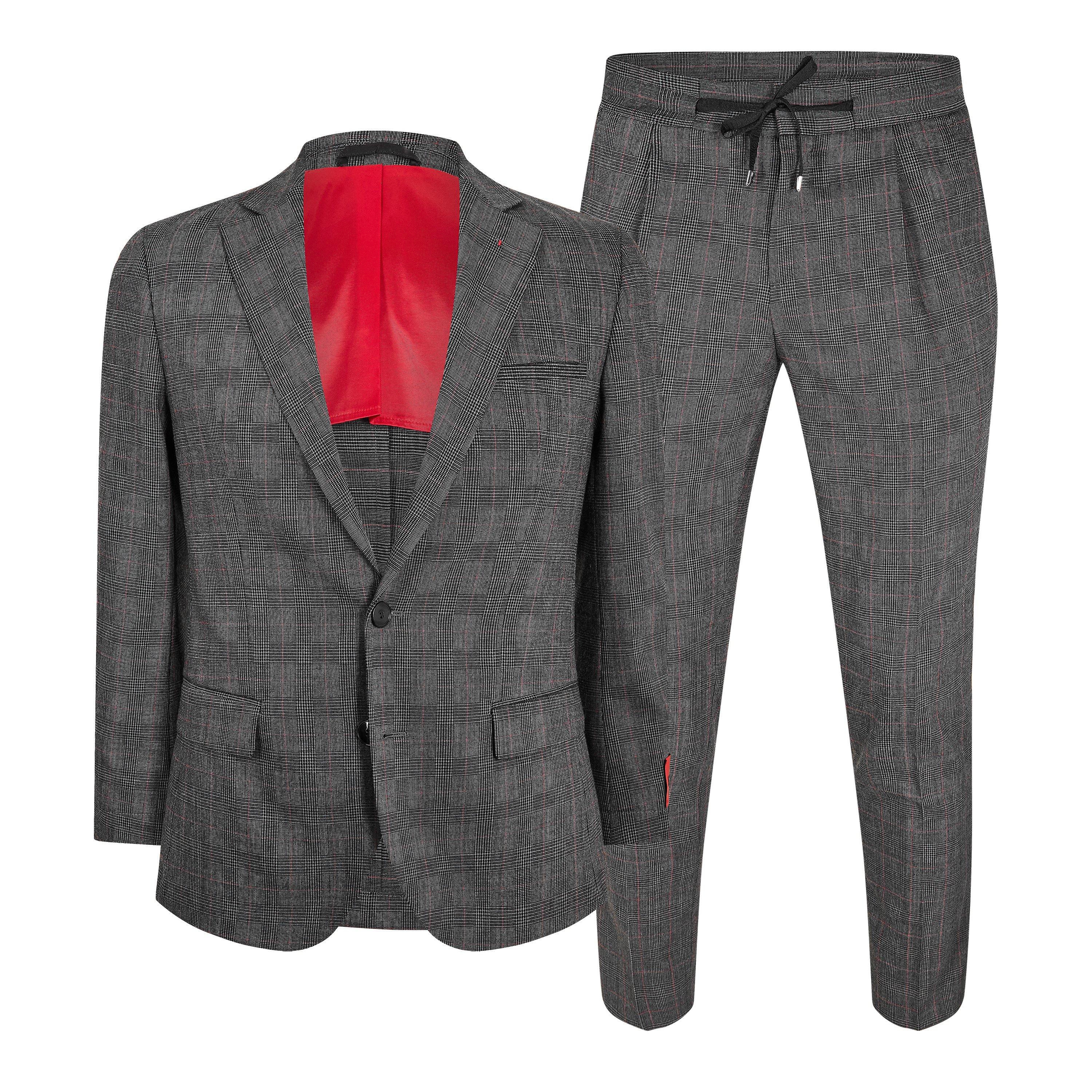 Hugo Men's Hanfred/Goward224Xwg Suit - Dark Grey - Size 34 (44)