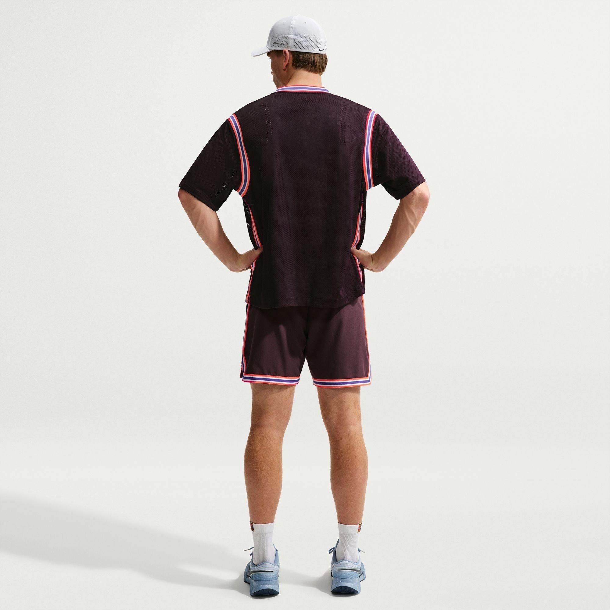 Ash/Crimson - Nike - Men's Slam USO Short Sleeve Performance T-Shirt - 5