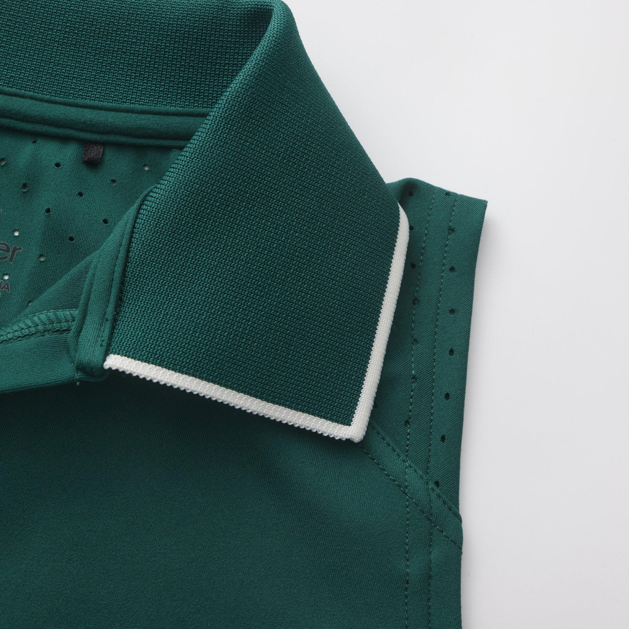 Green - Slazenger - Women's Sleeveless Polo Neck Performance Vest - 5