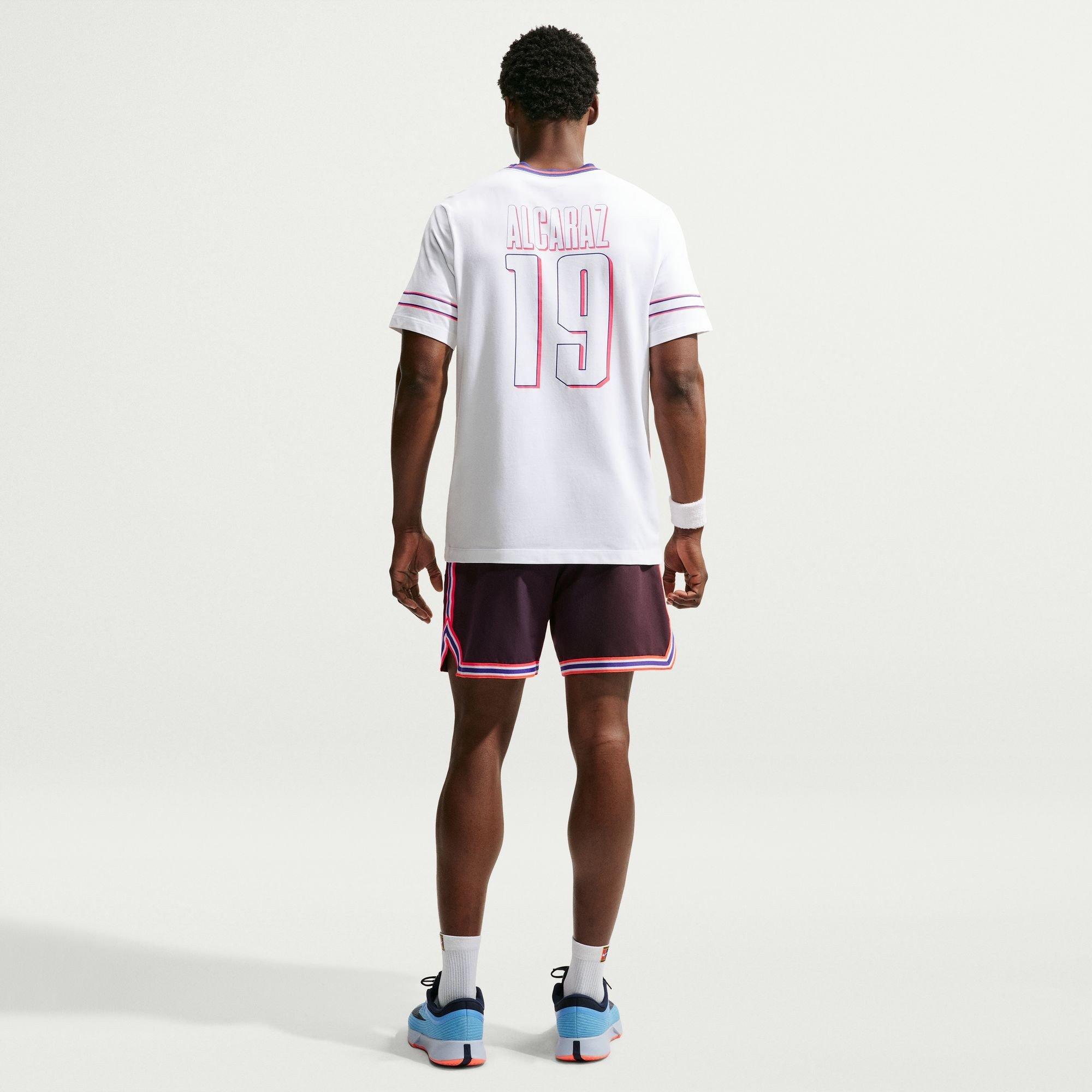 Ash/Crimson - Nike - Men's Slam Tennis Shorts - 5