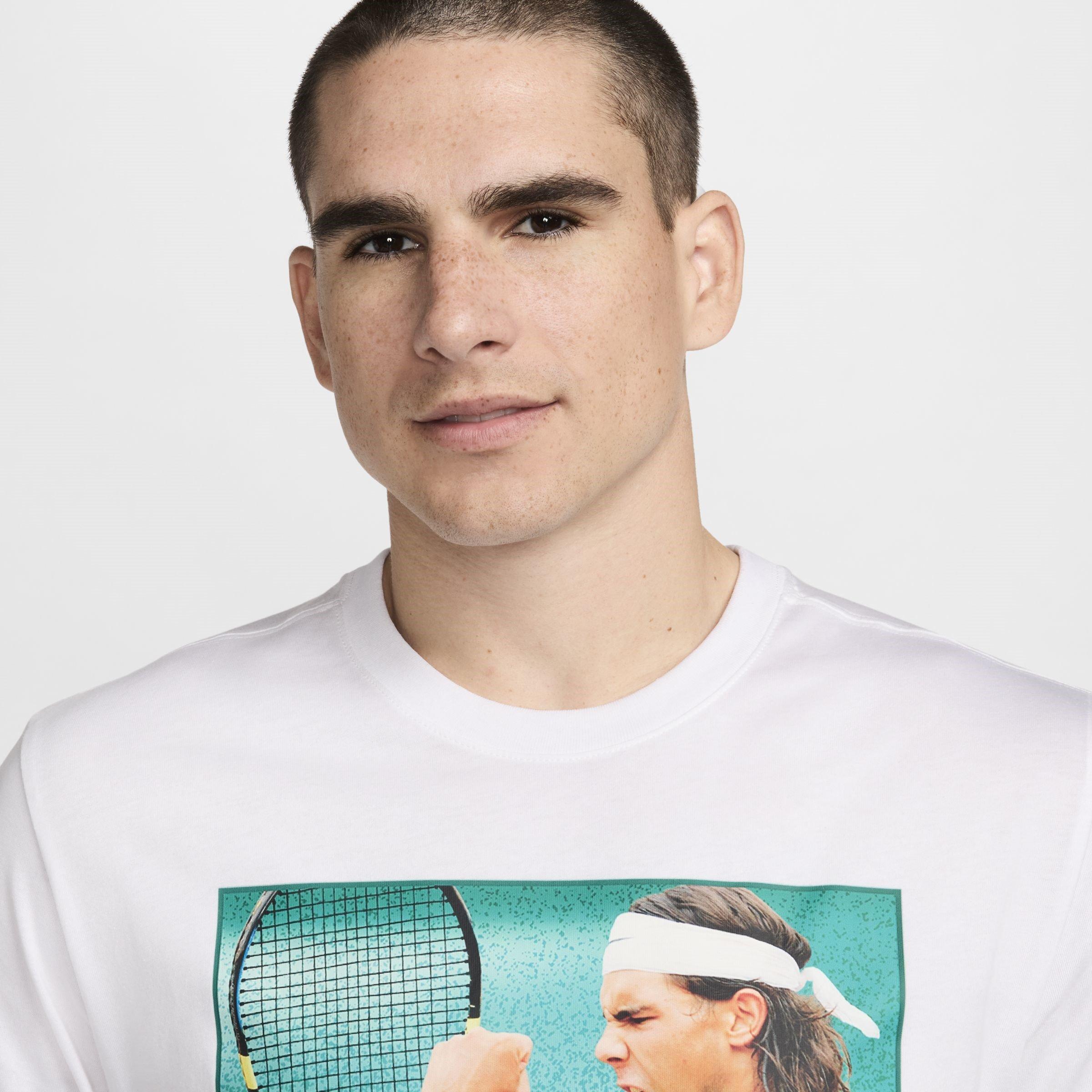 Weiß - Nike - Rafael Nadal Tennis T-Shirt Mens - 3