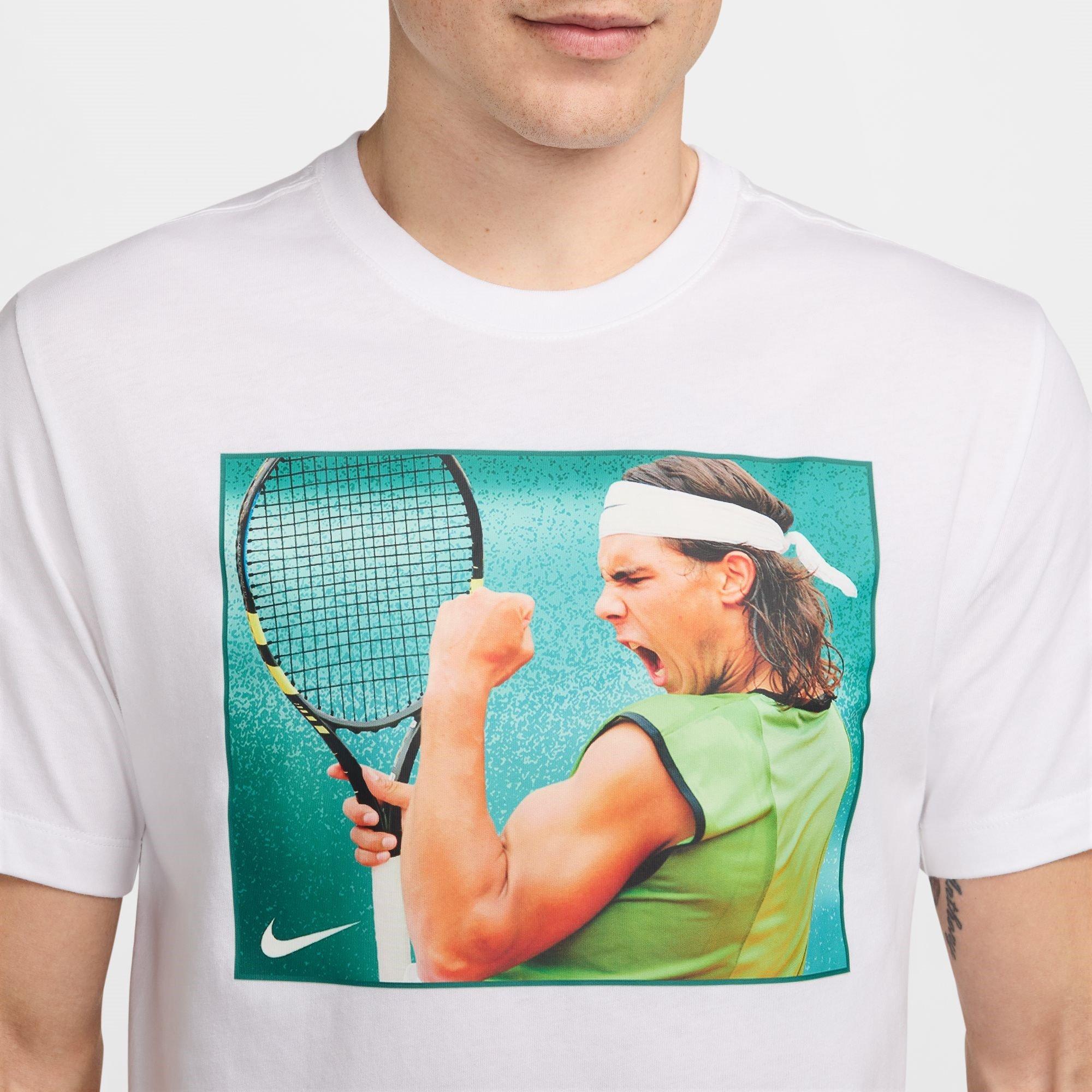 Weiß - Nike - Rafael Nadal Tennis T-Shirt Mens - 4