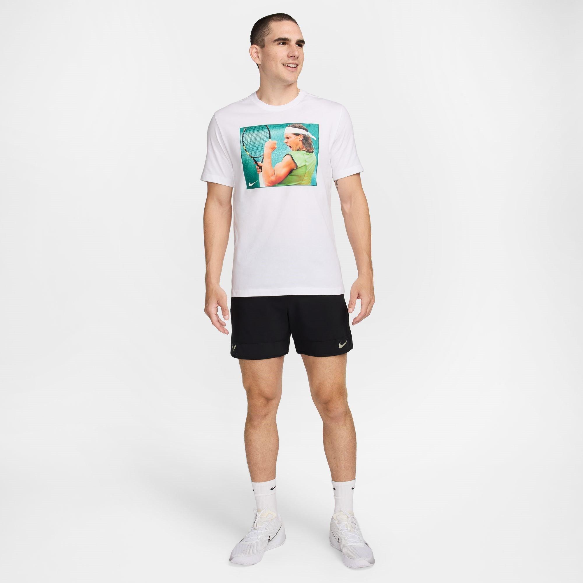 Weiß - Nike - Rafael Nadal Tennis T-Shirt Mens - 7