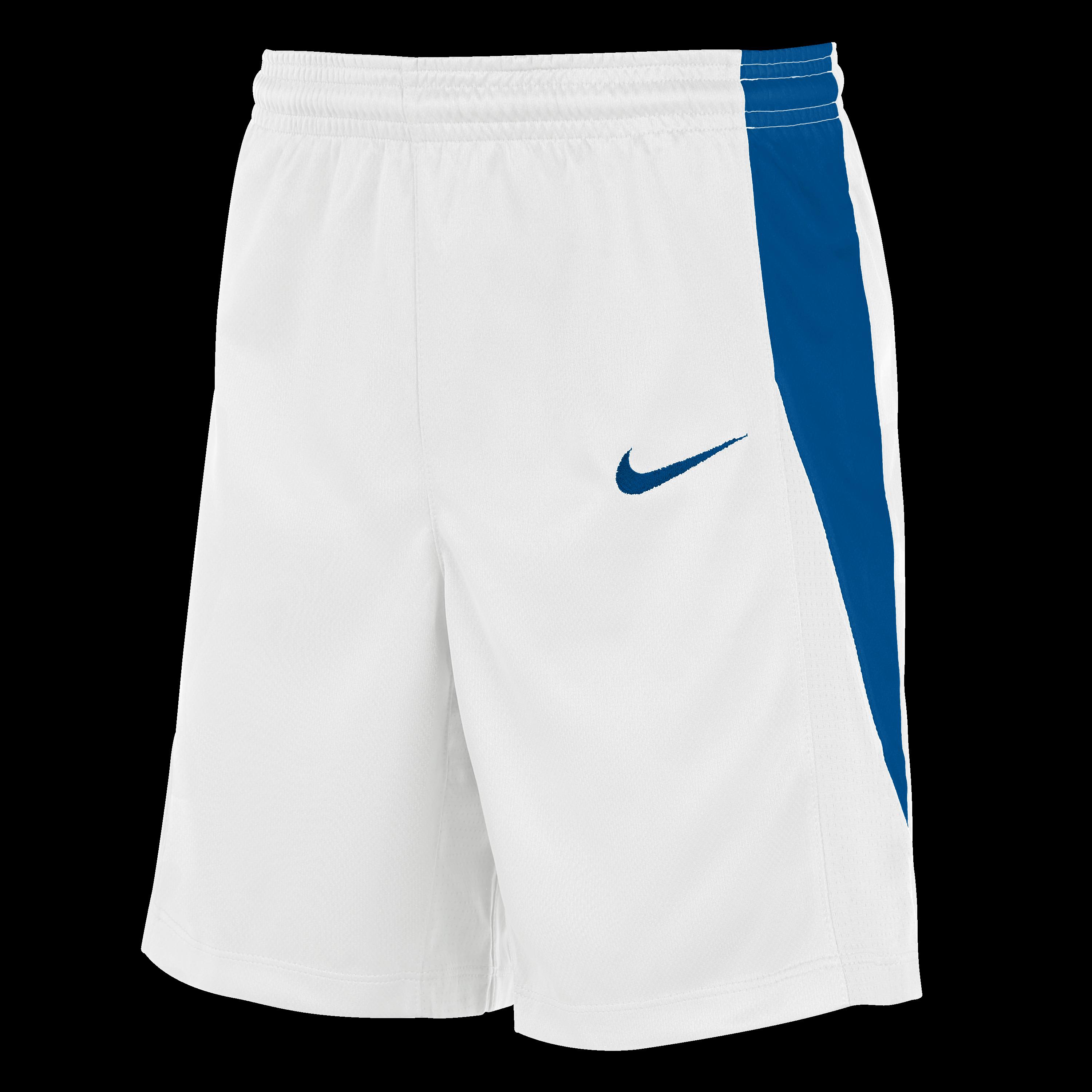 Nike  Kids ' Basketball Shorts - White/Ryl Blue - 9-10 (M)