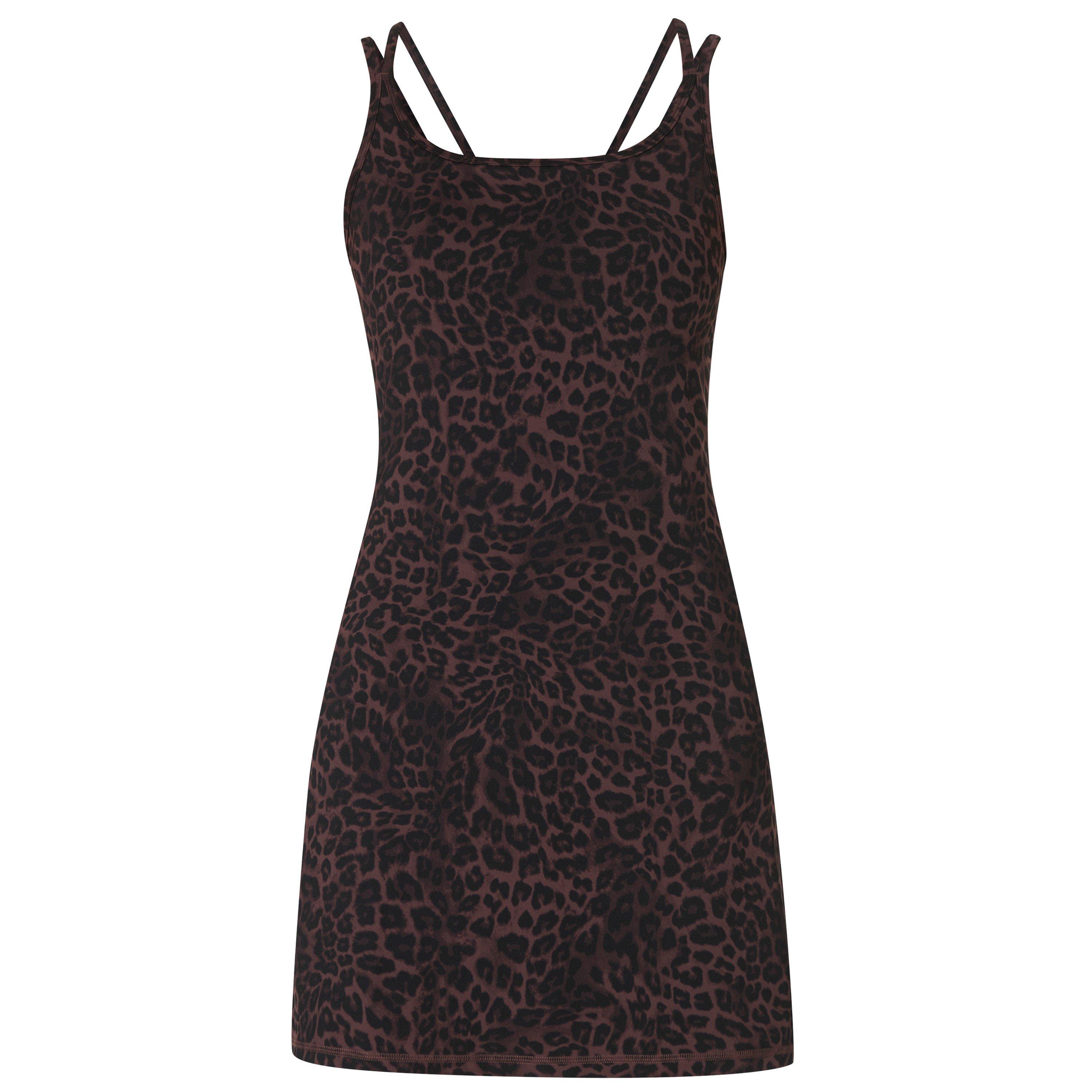 Sweaty Betty Women's Studio Mini Tennis Dresses - Brown Leopard - 8 (XS)
