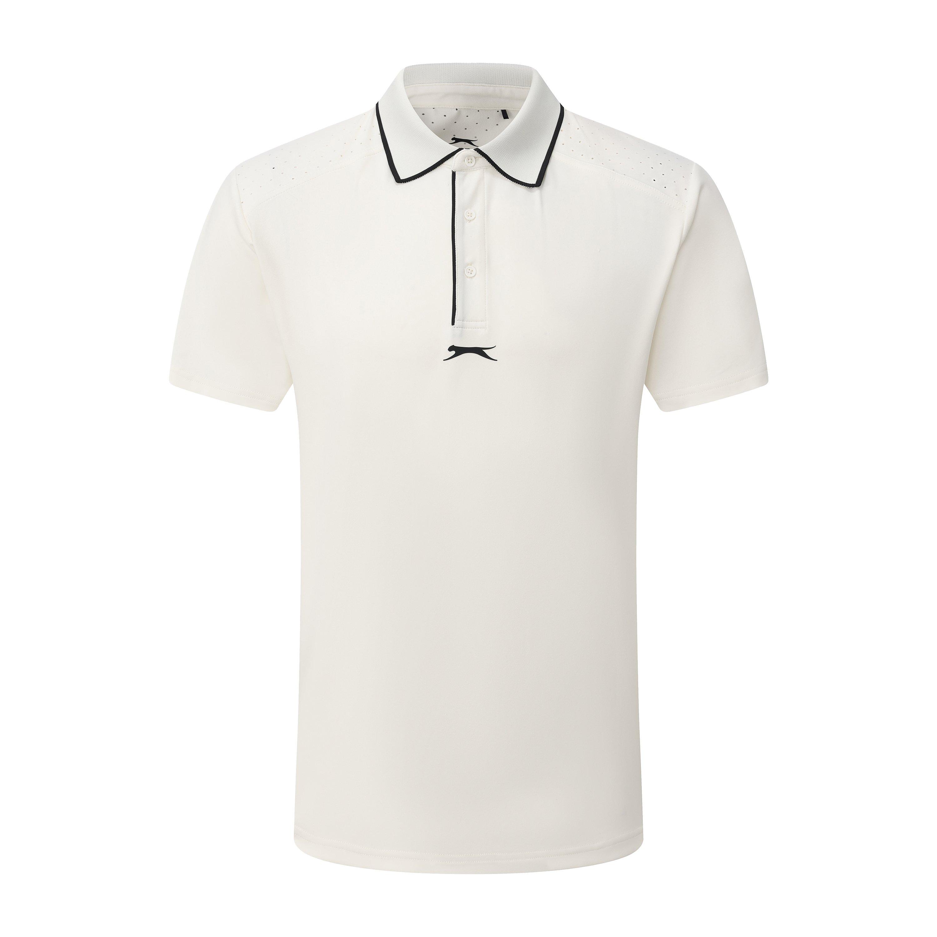 White - Slazenger - Men's Tennis Short Sleeve Performance Polo Shirt - 1