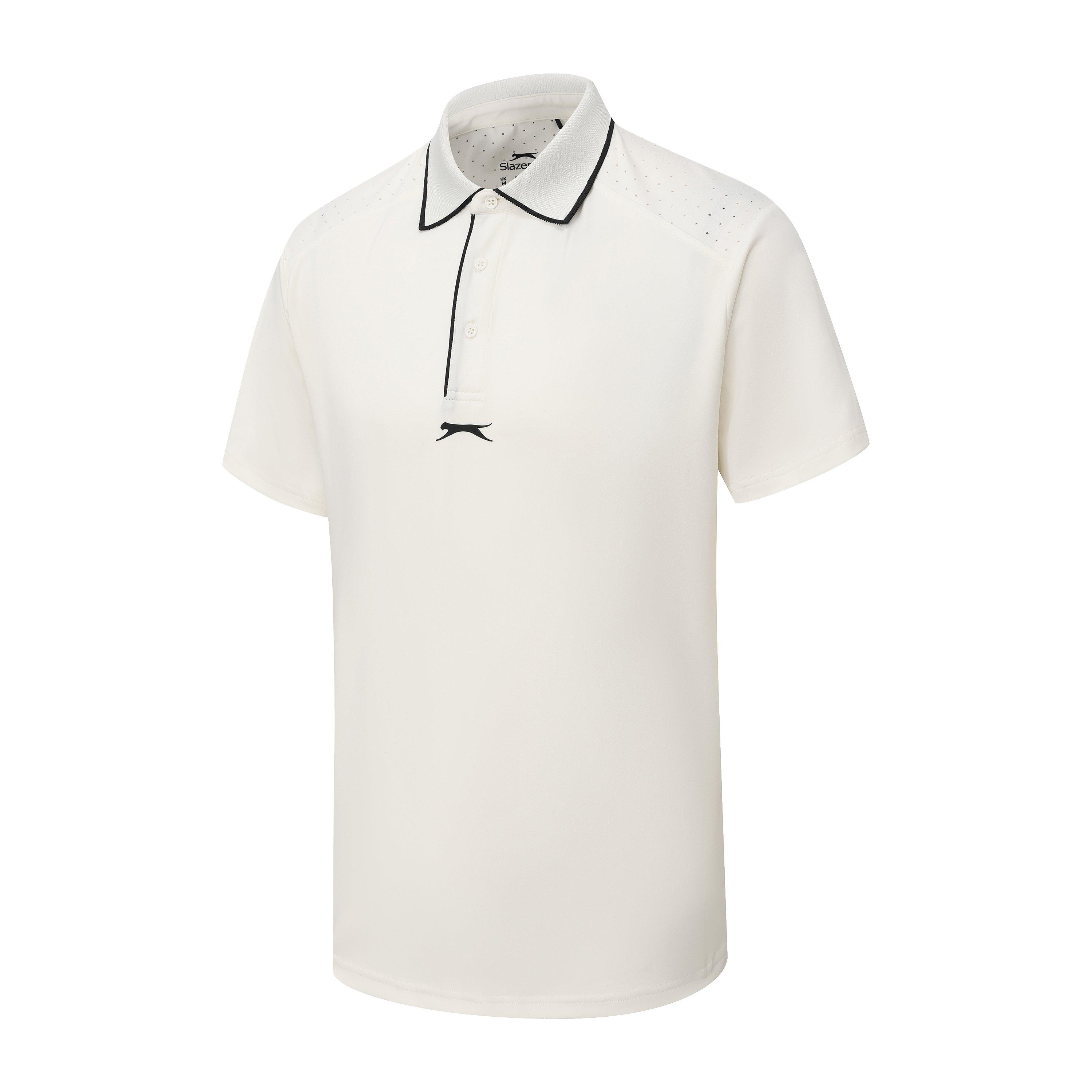 Branco - Slazenger - Men's Tennis Short Sleeve Performance Polo Shirt - 2