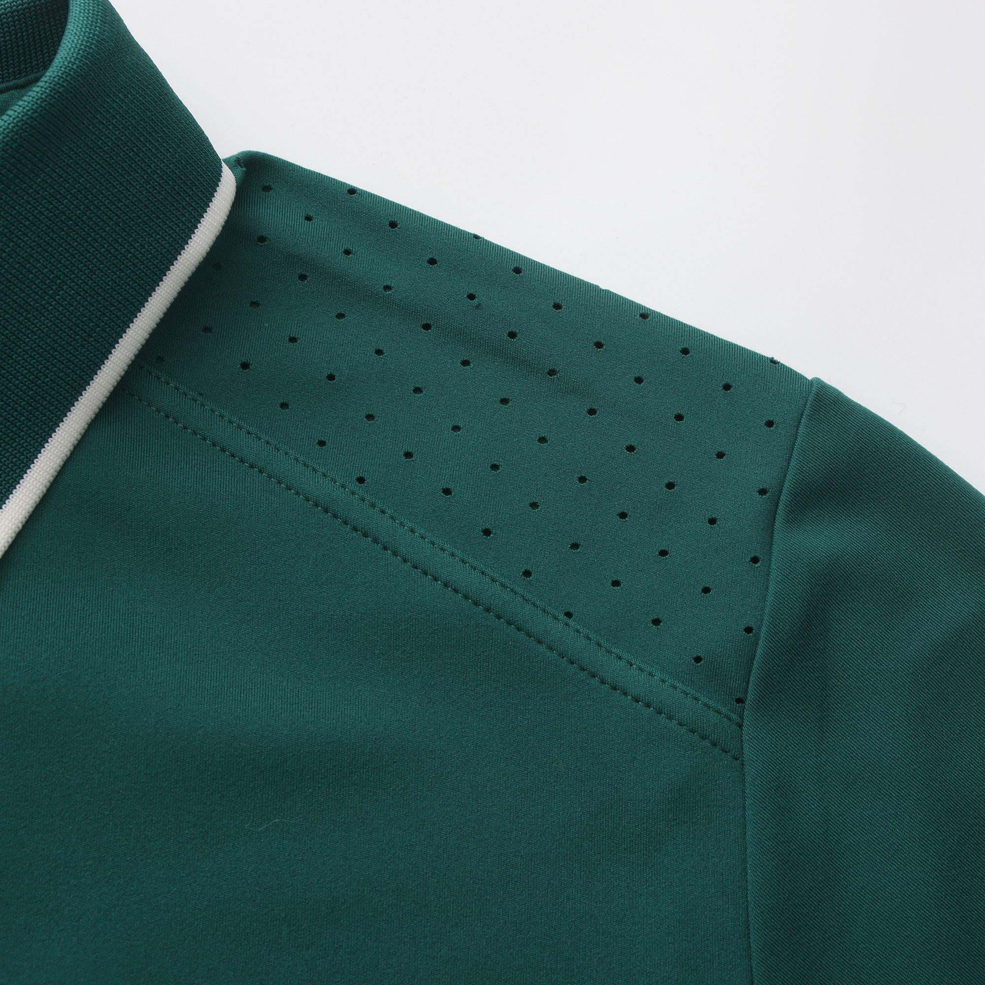 Green - Slazenger - Men's Tennis Short Sleeve Performance Polo Shirt - 5