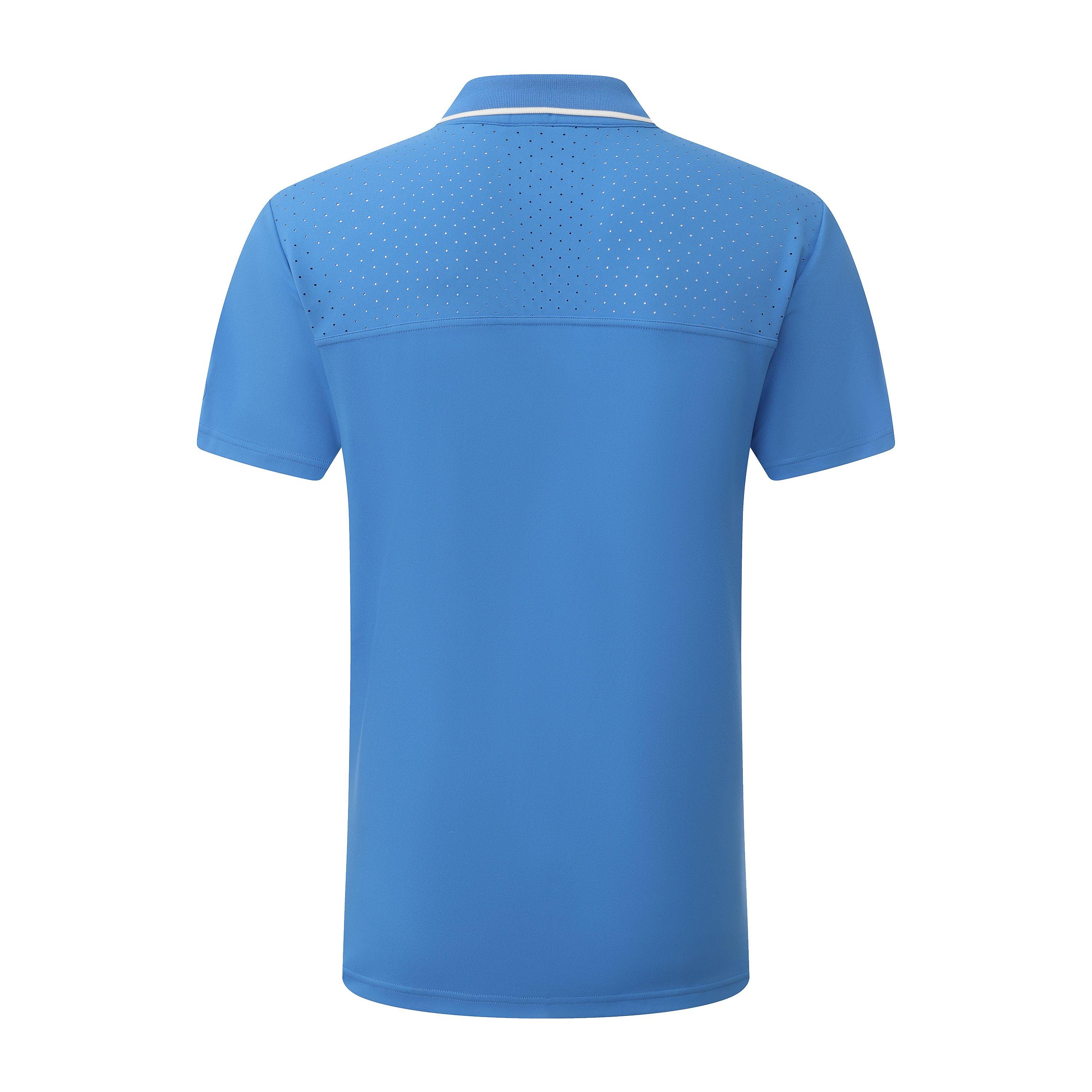 Blå - Slazenger - Men's Tennis Short Sleeve Performance Polo Shirt - 3