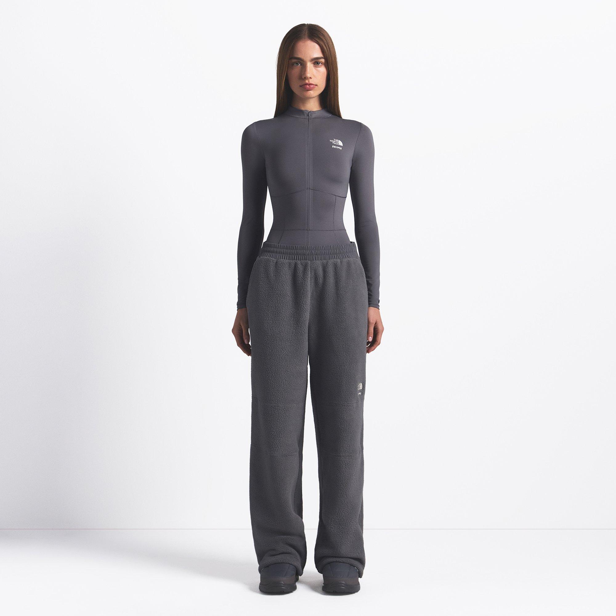 SK Gunmetal - TNF x Skims - Womens 1995 Denali Fleece Straight Leg Pant - 3