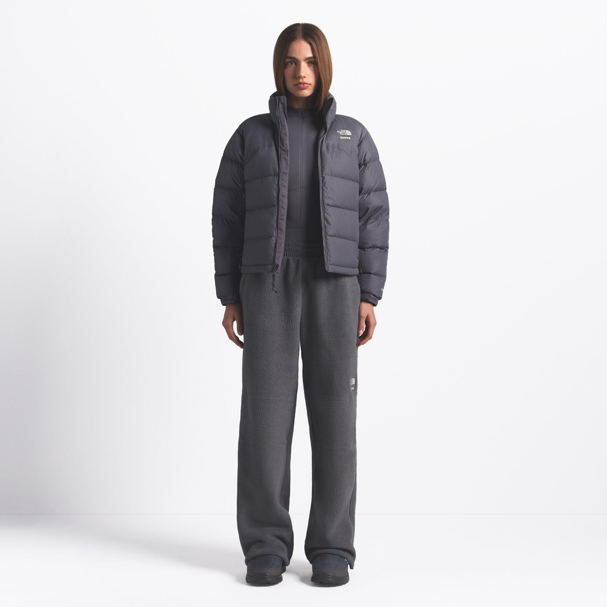 SK Gunmetal - TNF x Skims - Womens 1995 Denali Fleece Straight Leg Pant - 7