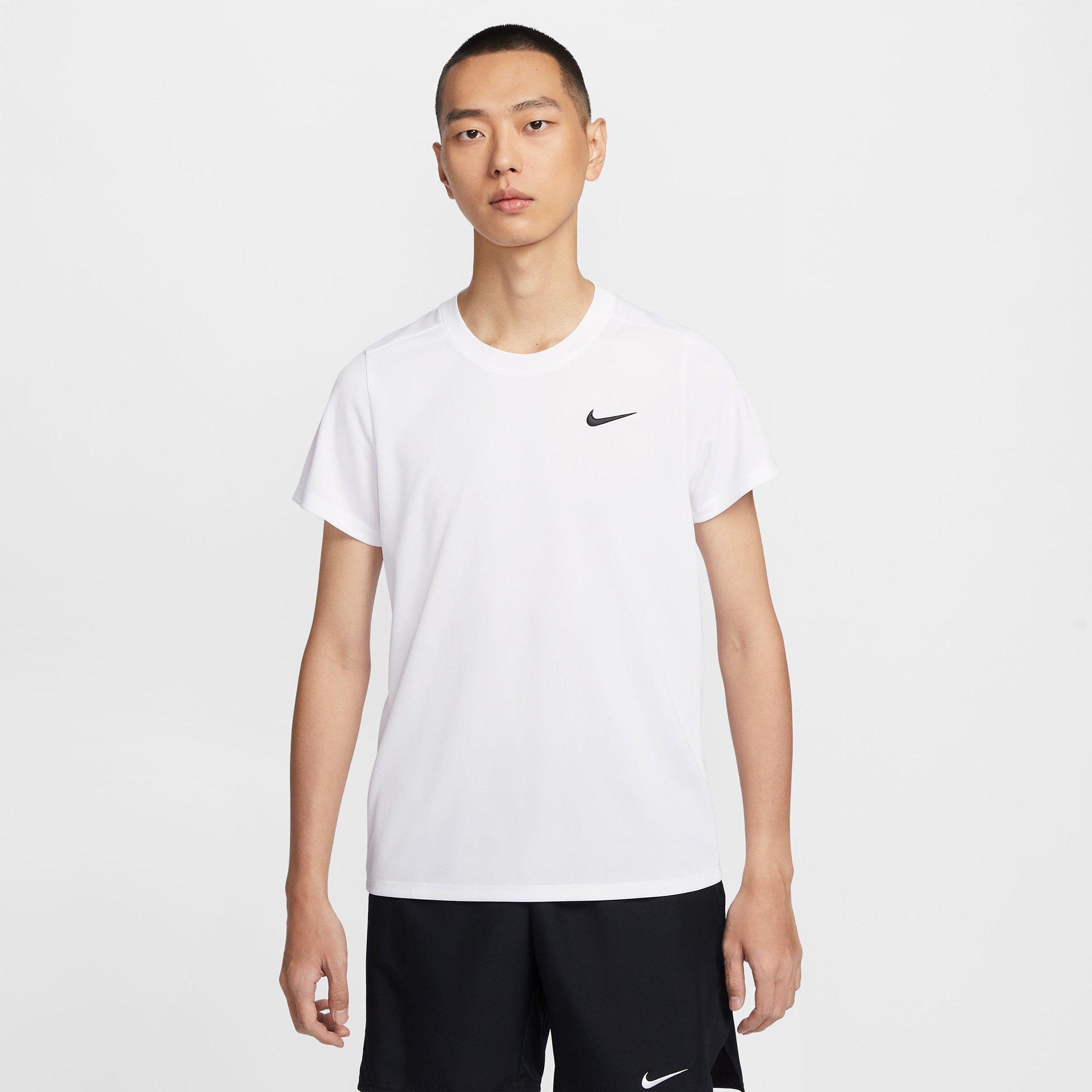 White/Black - Nike - Men's Vitry Short Sleeve Tennis T-Shirt - 5