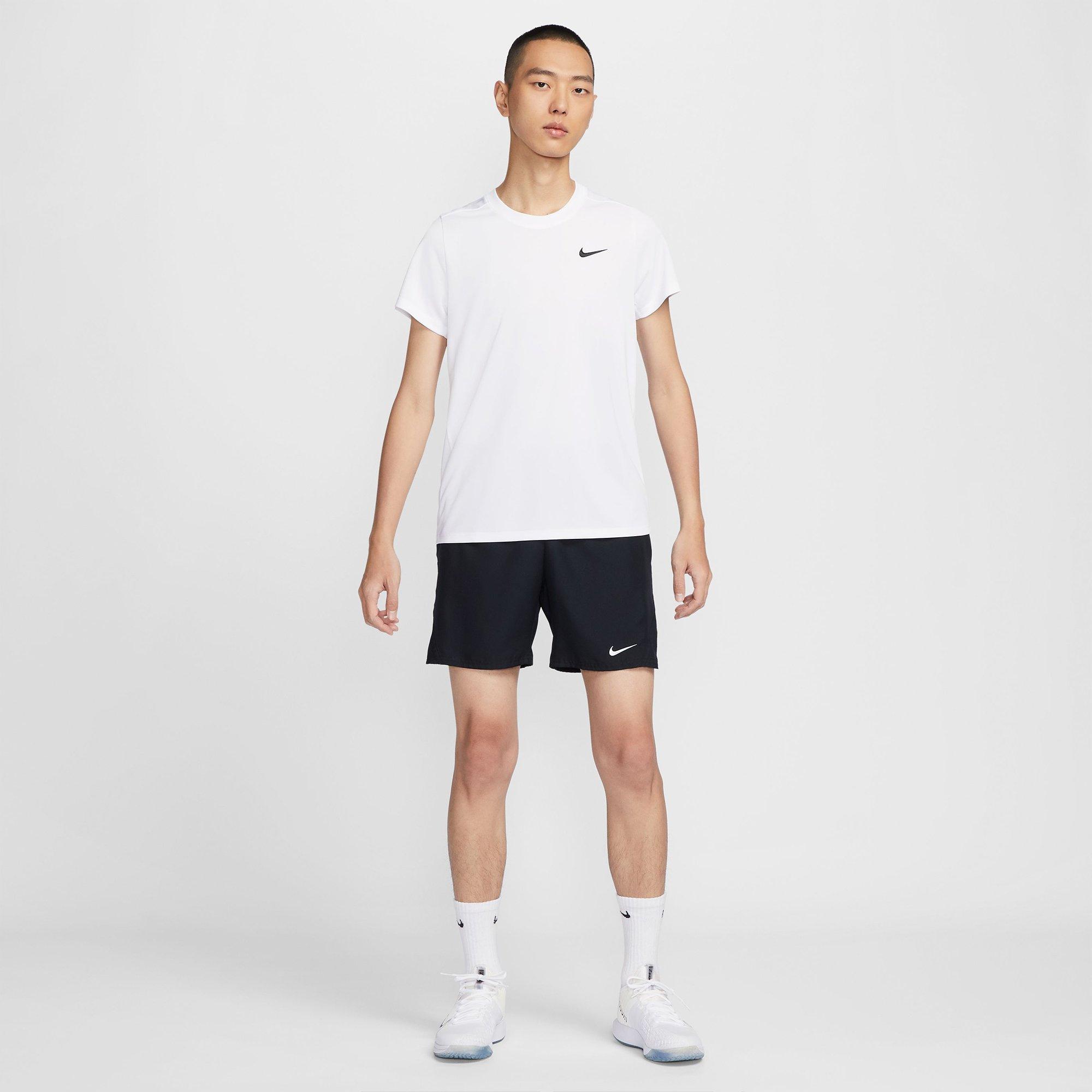 White/Black - Nike - Men's Vitry Short Sleeve Tennis T-Shirt - 6