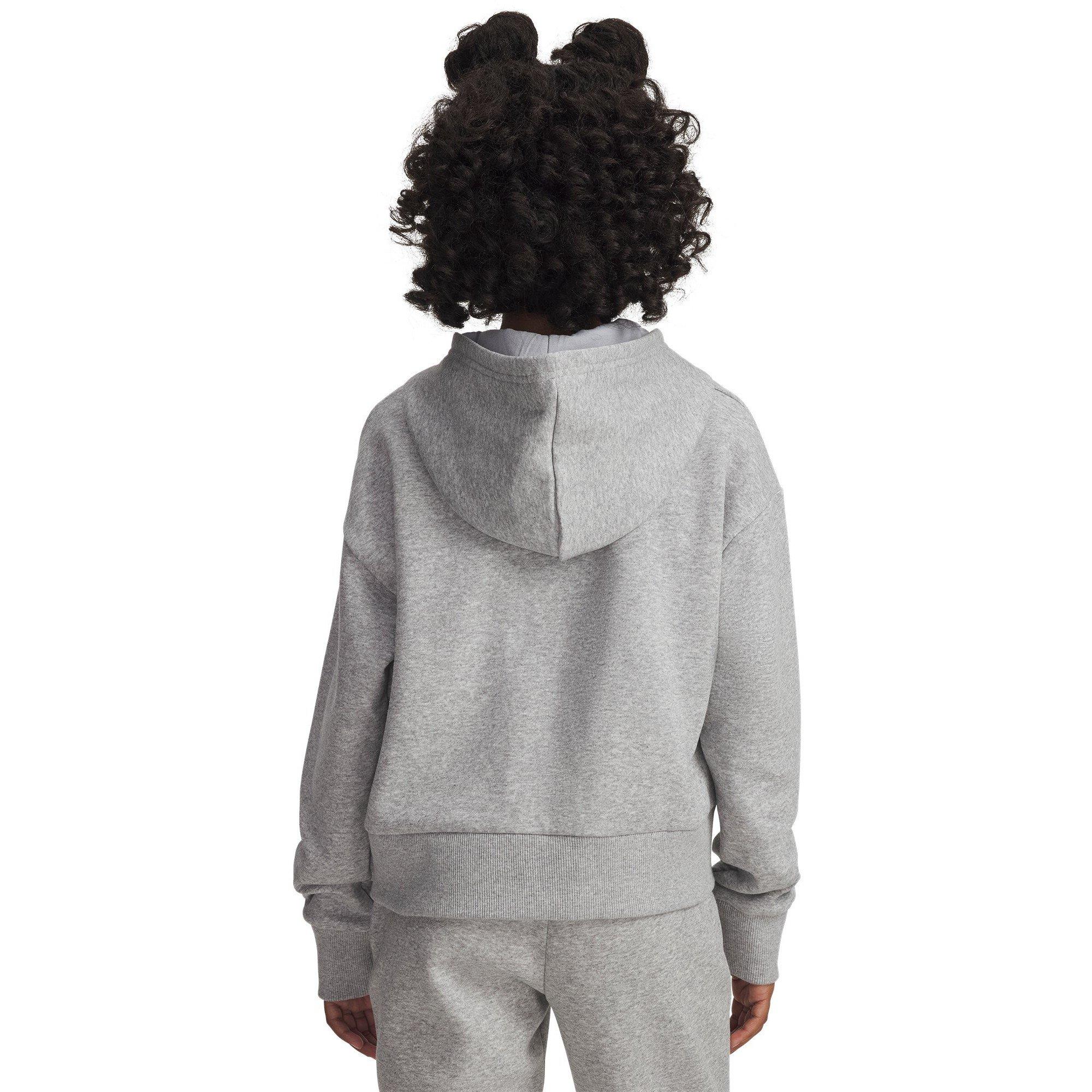 Grijs - Under Armour - Under Armour Ua Rival Fleece Crop Hoodie Hoody Girls - 4