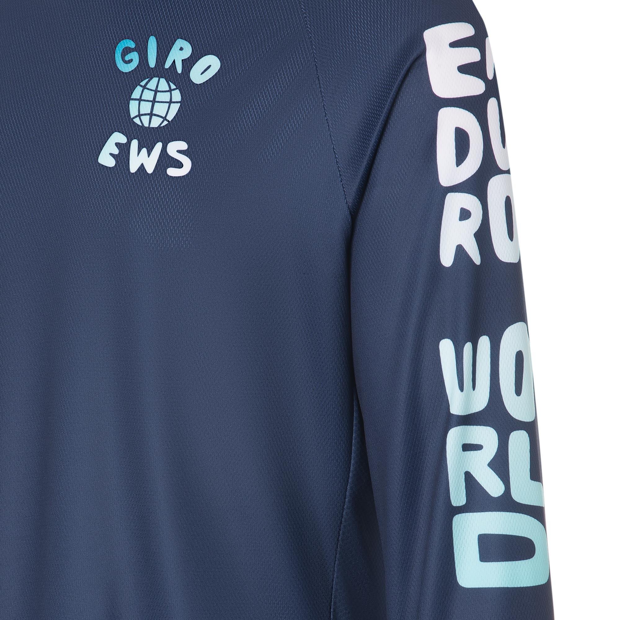 Midnight Blue - Giro - Enduro World Series Womens Roust Long Sleeve MTB Jersey - 3