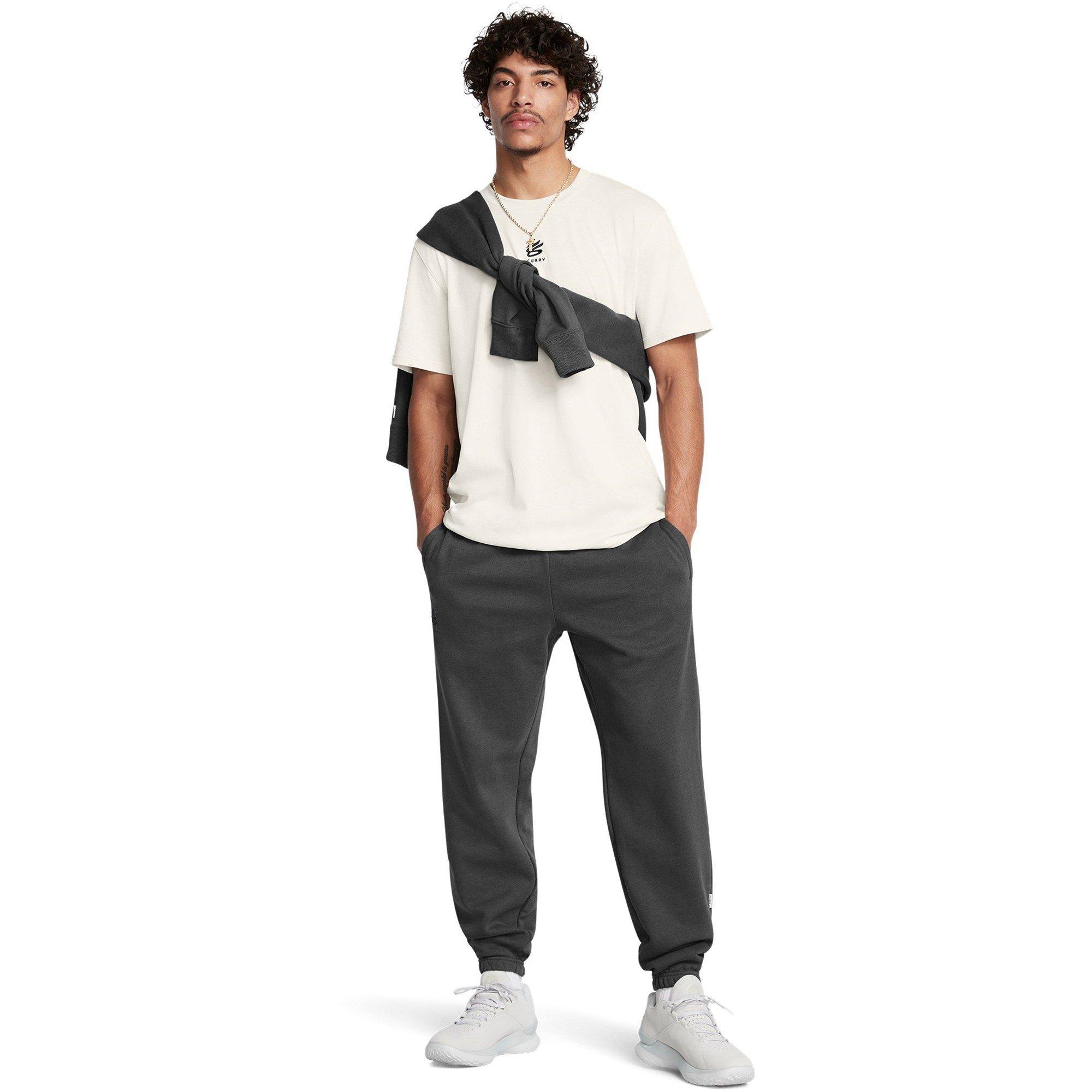 Gray - Under Armour - Men's Curry Splash Tracksuit Bottoms - 6