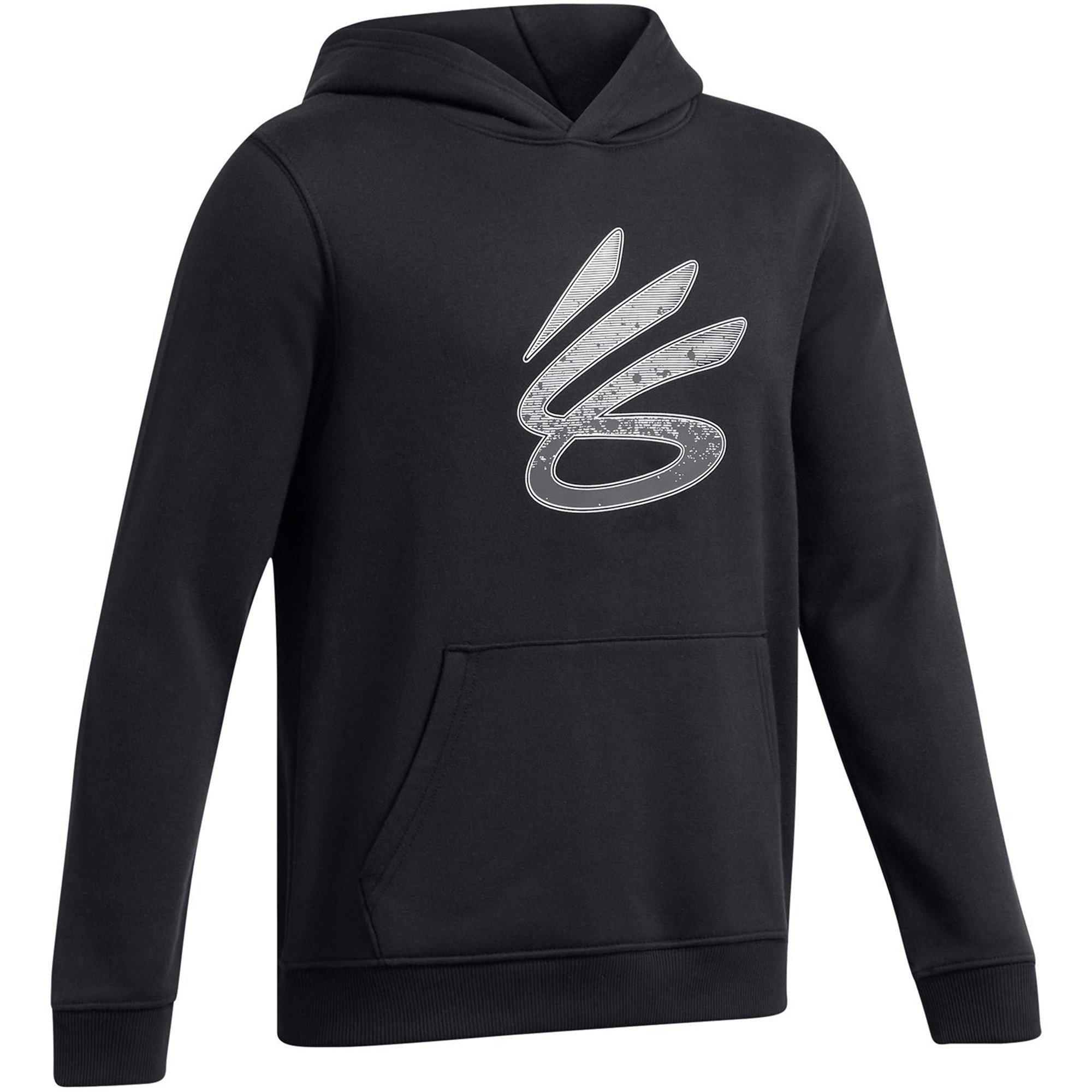 Crna - Under Armour - Under Armour Curry Boys Splash Hoodie Hoody - 3