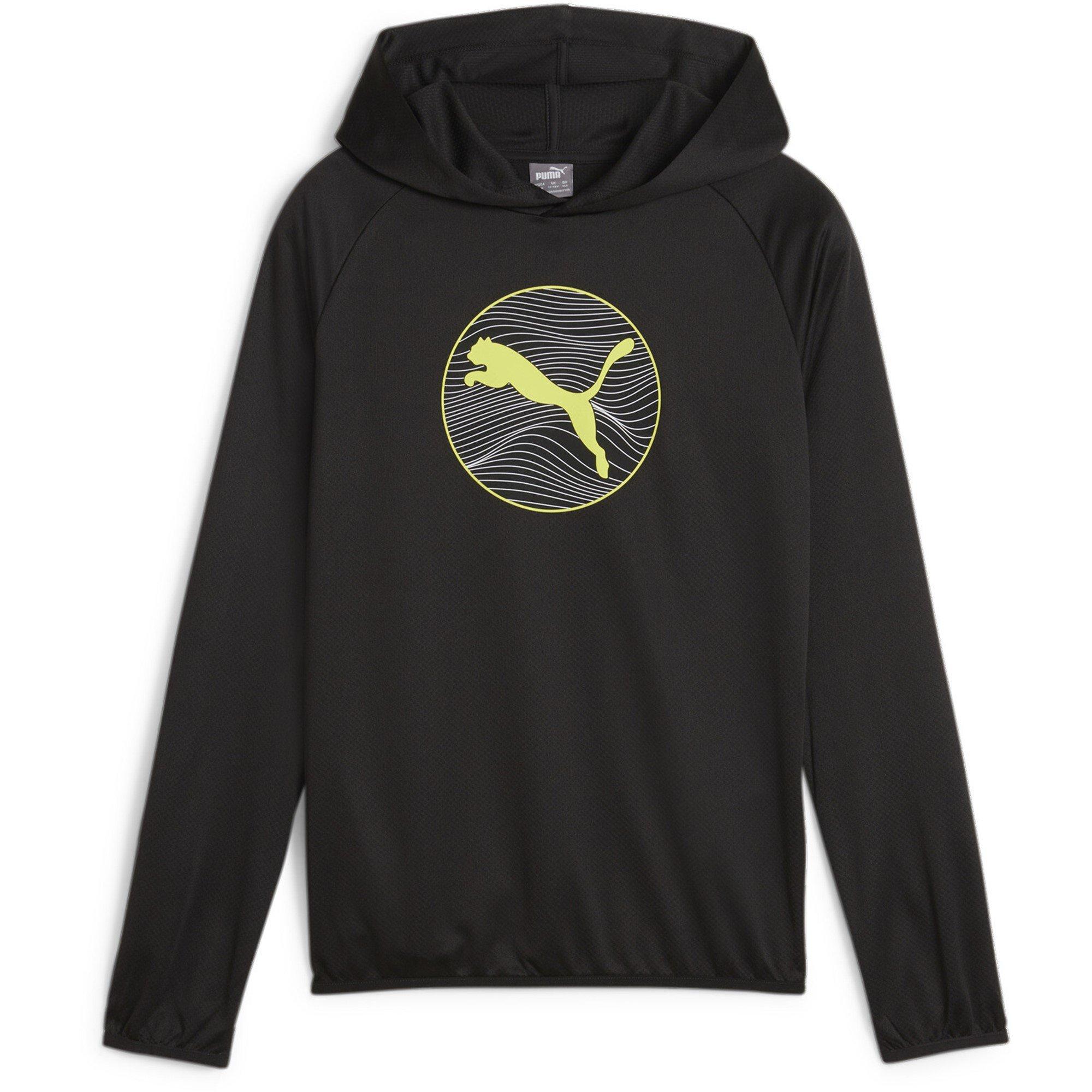 Puma  Kids Active Sports Poly Hoodie B Hoody - Black Puma Black - 7-8 Yrs