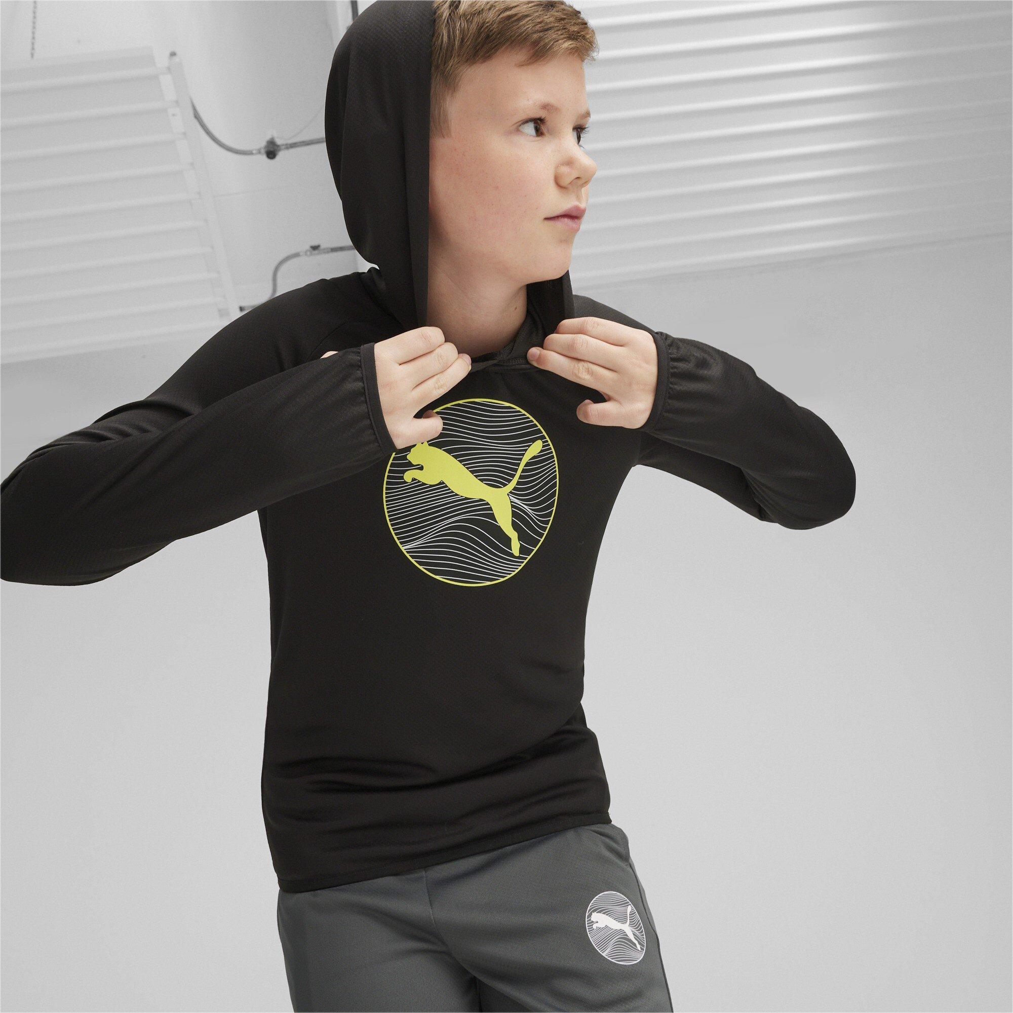 Puma Black - Puma - Active Sports Poly Hoodie B Hoody Unisex Kids - 2