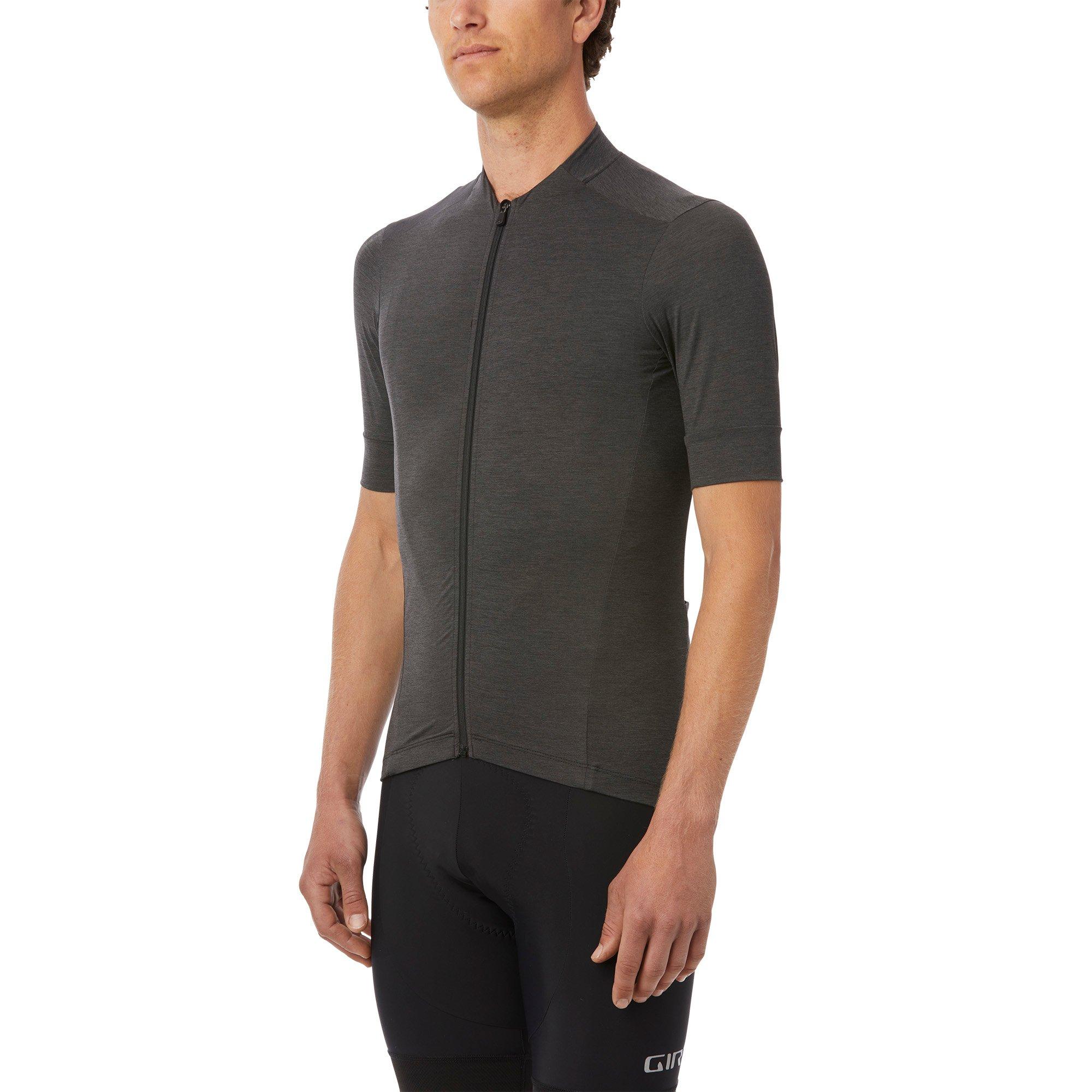 Charbon Heather - Giro - New Road Short Sleeve Jersey - 3