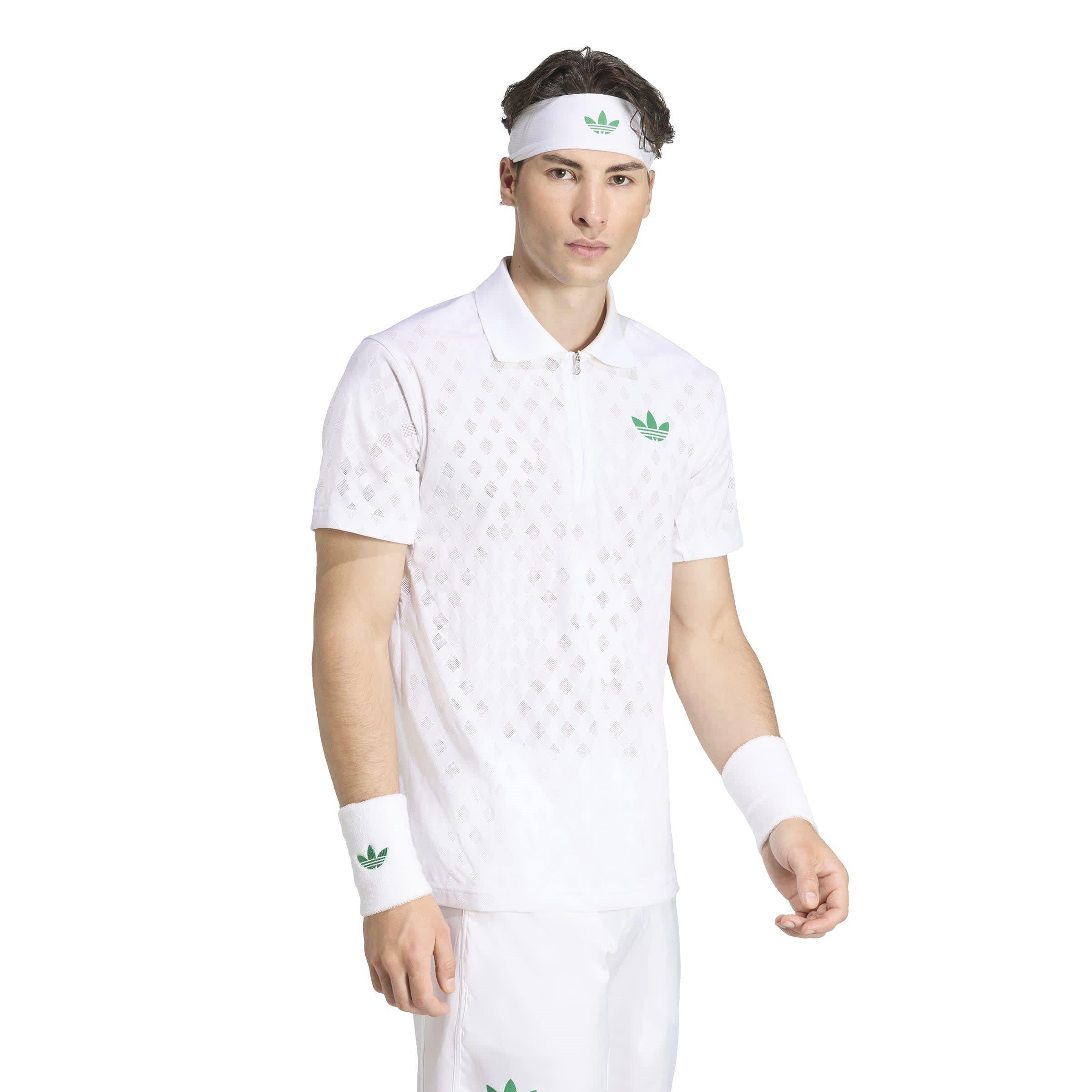 White - adidas - Climacool+ FreeLift Pro Tennis Polo Shirt Mens - 5