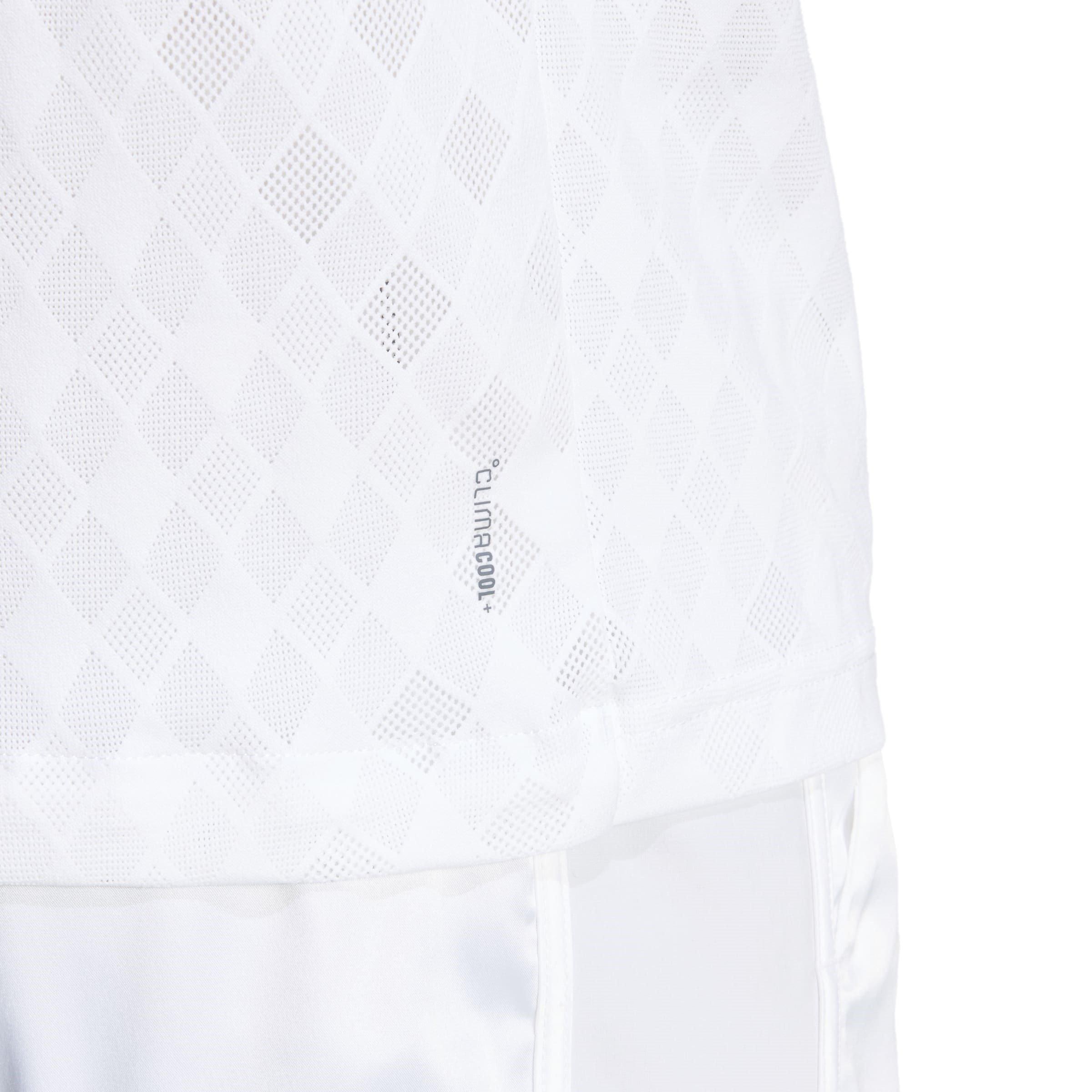 White - adidas - Climacool+ FreeLift Pro Tennis Polo Shirt Mens - 6