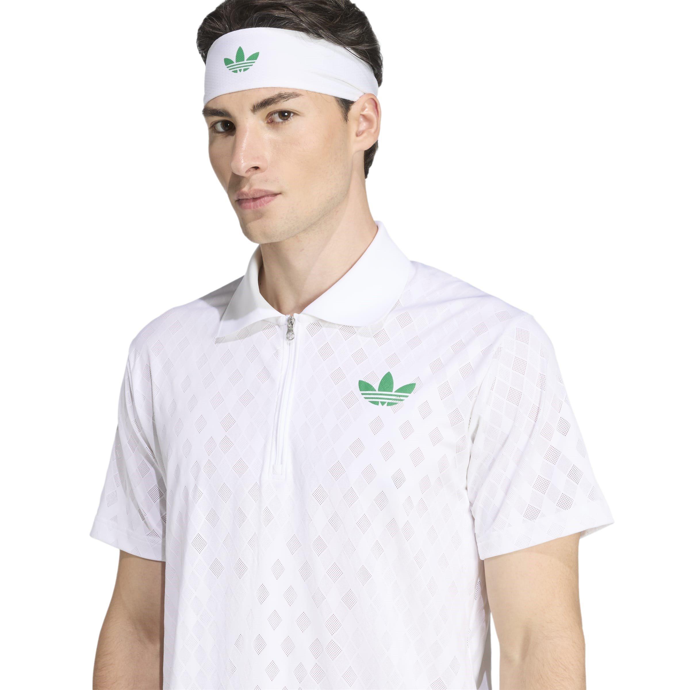 White - adidas - Climacool+ FreeLift Pro Tennis Polo Shirt Mens - 8