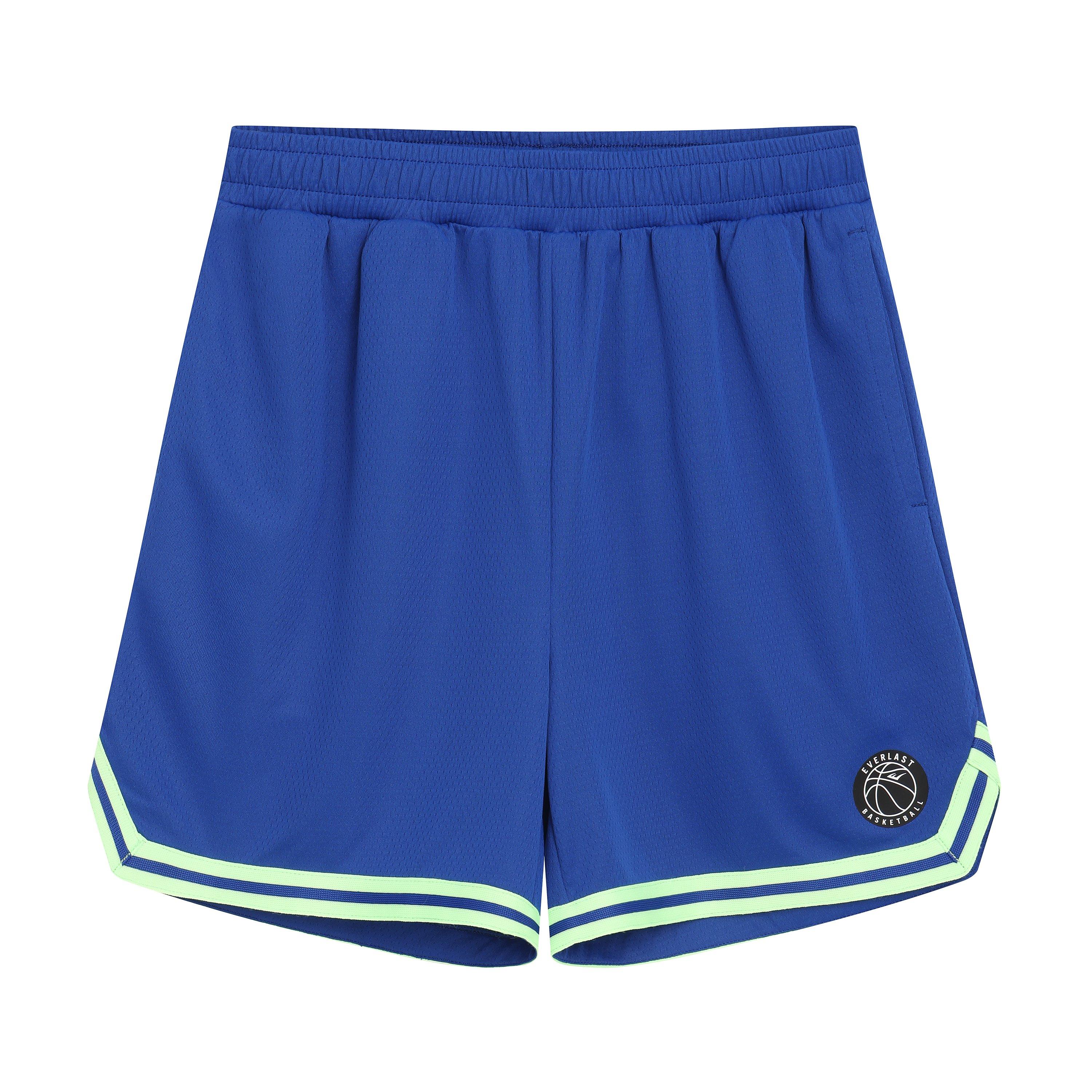 Everlast Boys Basketball Short Juniors - Blue/Green - 7-8 (S)