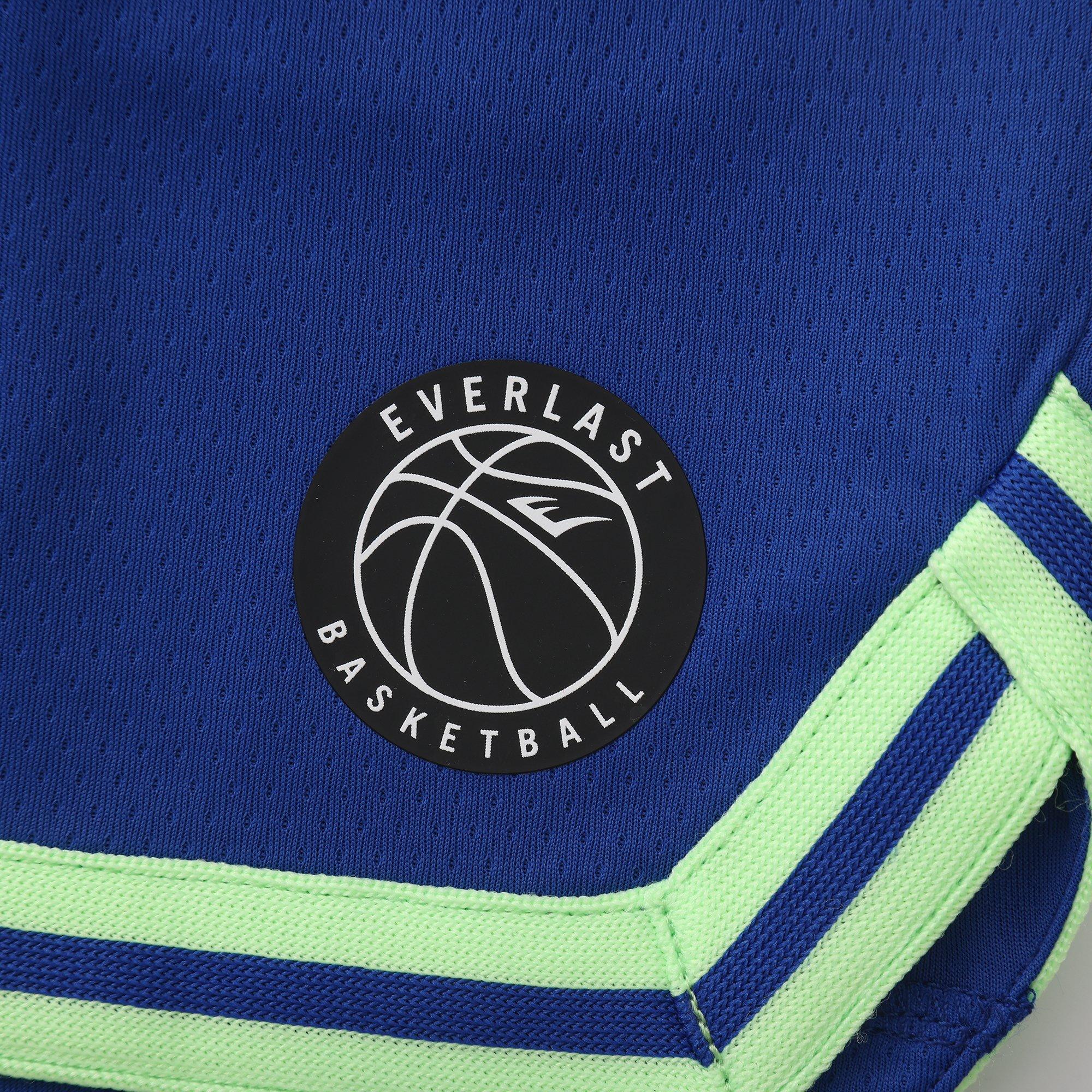 Blue/Green - Everlast - Basketball Short Juniors - 3
