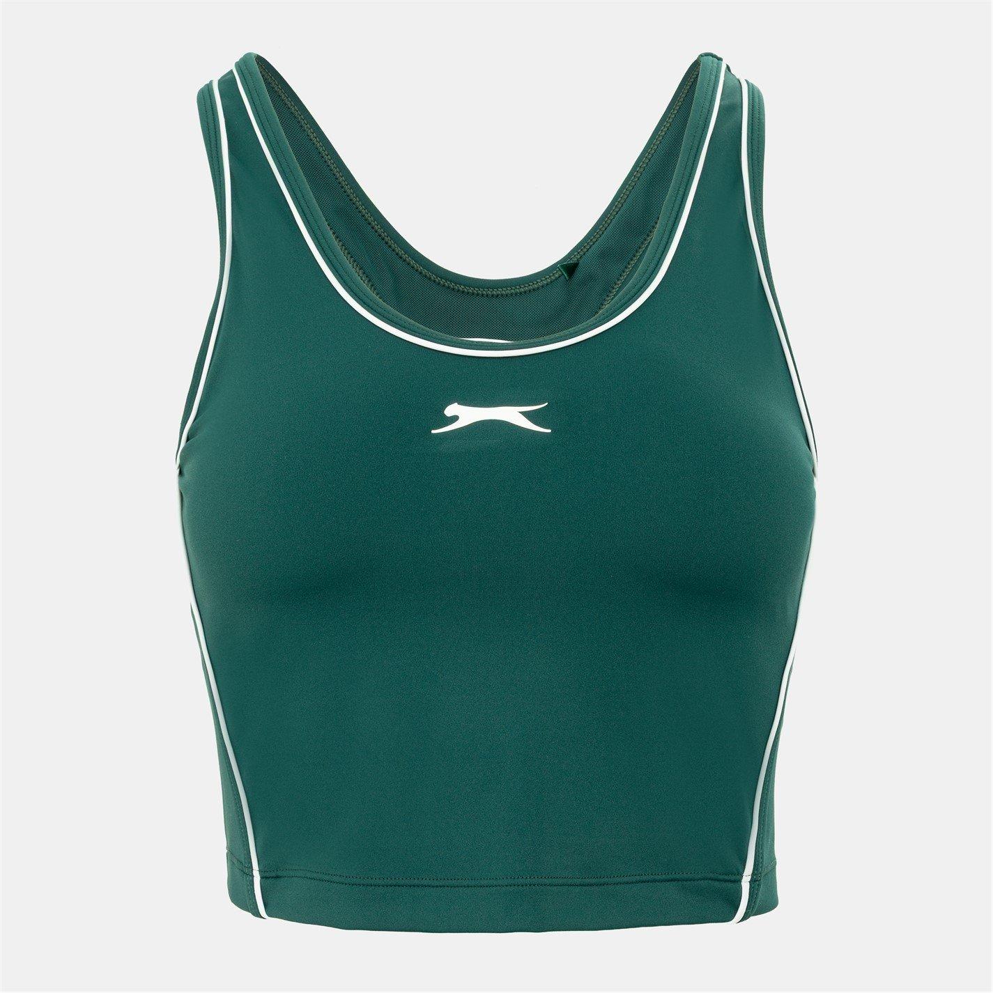 Slazenger Women's Racerback Vest - Forest Green - 12 (40)