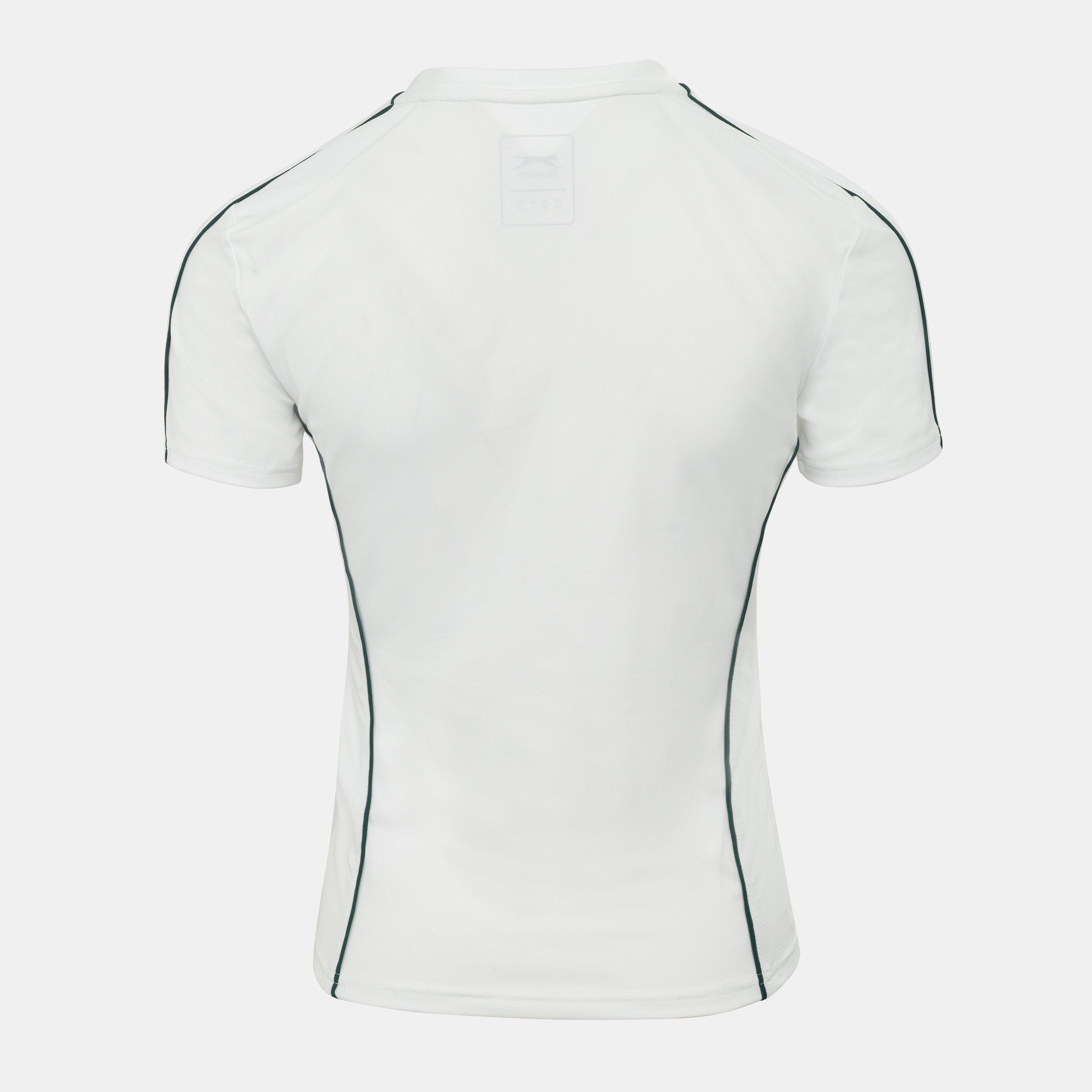 White - Slazenger - TECH CONTRAST DETAIL TENNIS TEE - 2
