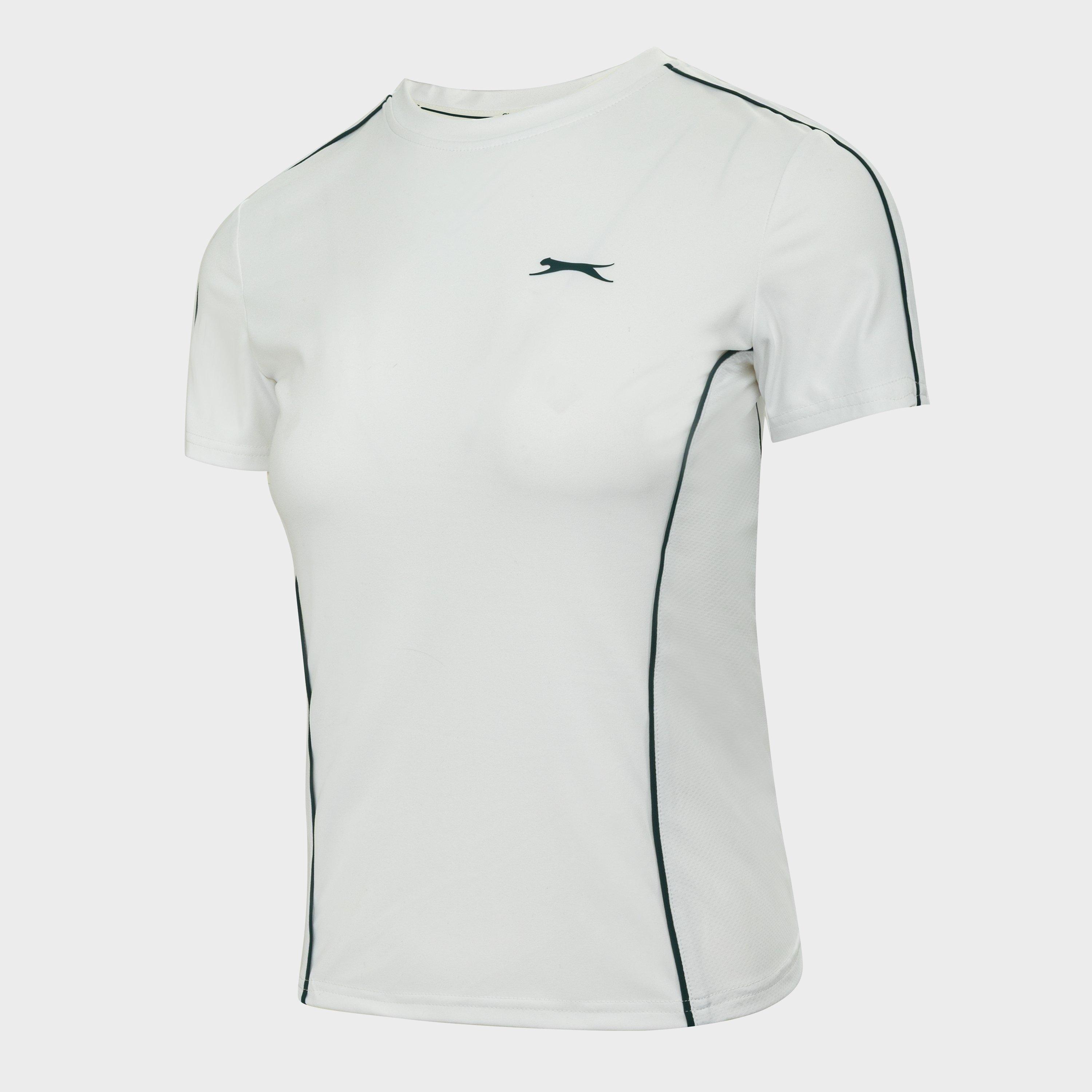 White - Slazenger - TECH CONTRAST DETAIL TENNIS TEE - 3