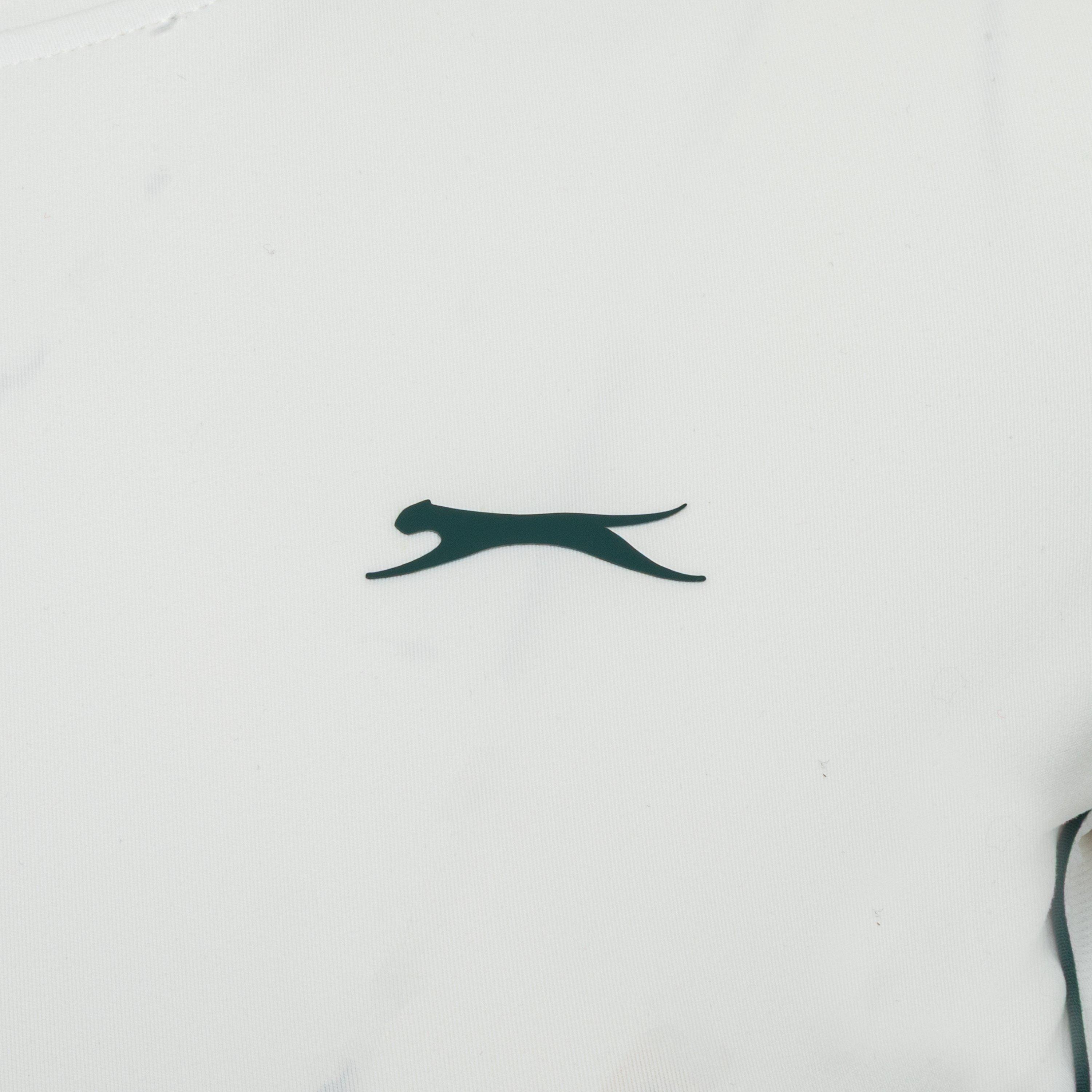 White - Slazenger - TECH CONTRAST DETAIL TENNIS TEE - 4